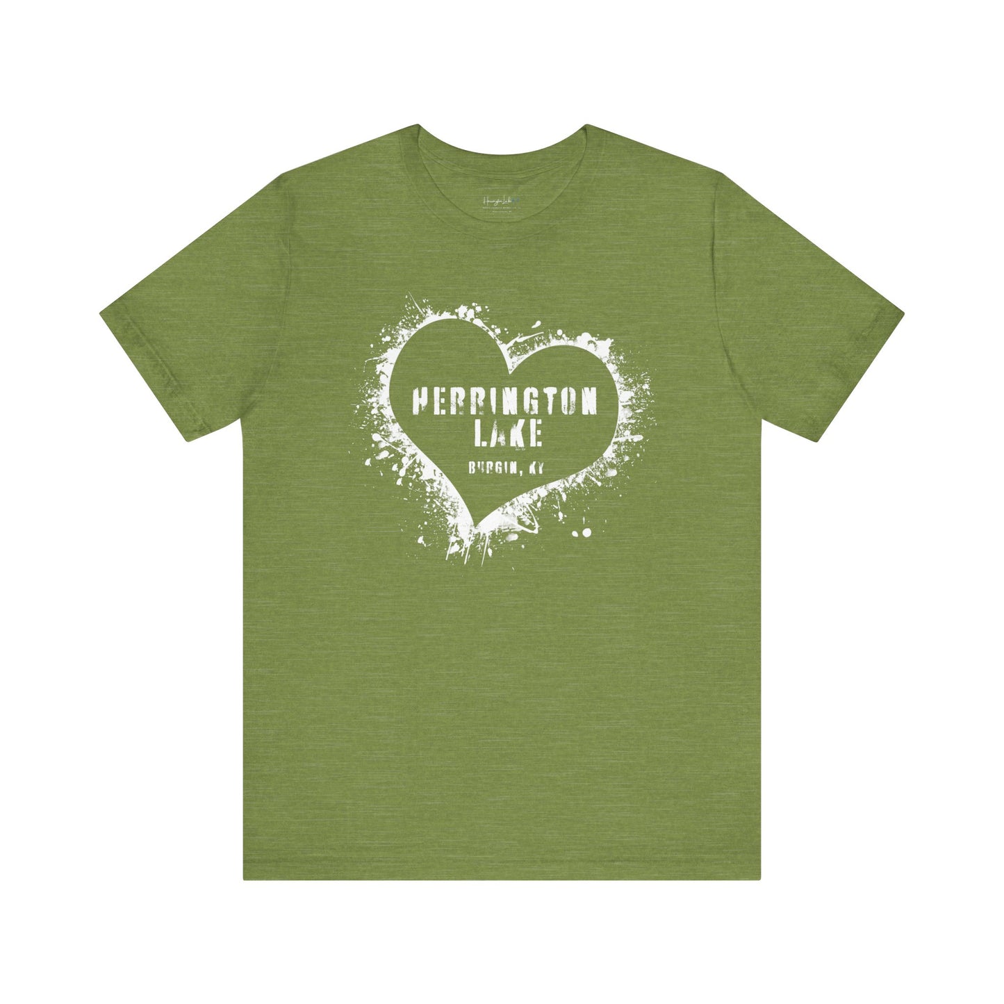 Herrington Lake Heart & Hometown Jersey Knit Cotton Tee (Burgin, KY)