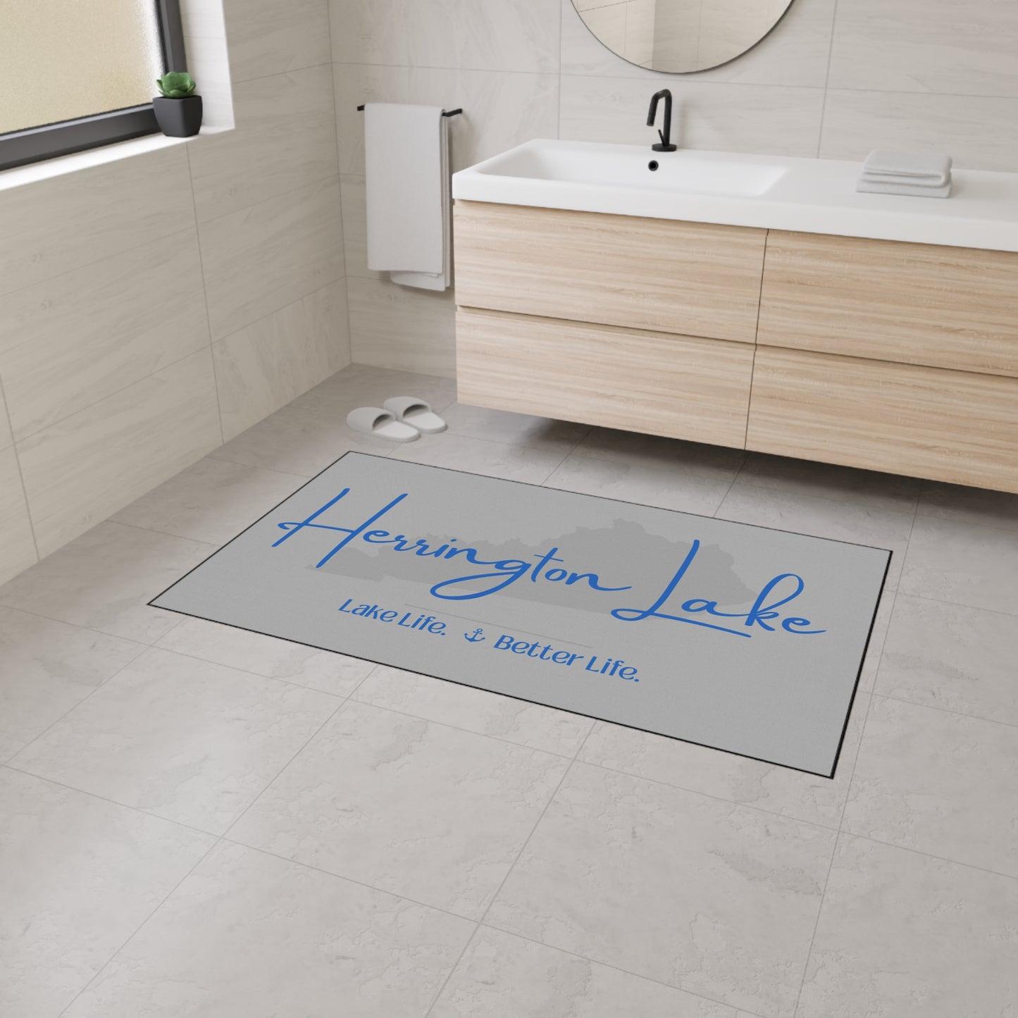 Herrington Lake Signature Collection Heavy Duty Floor Mat, Light Grey