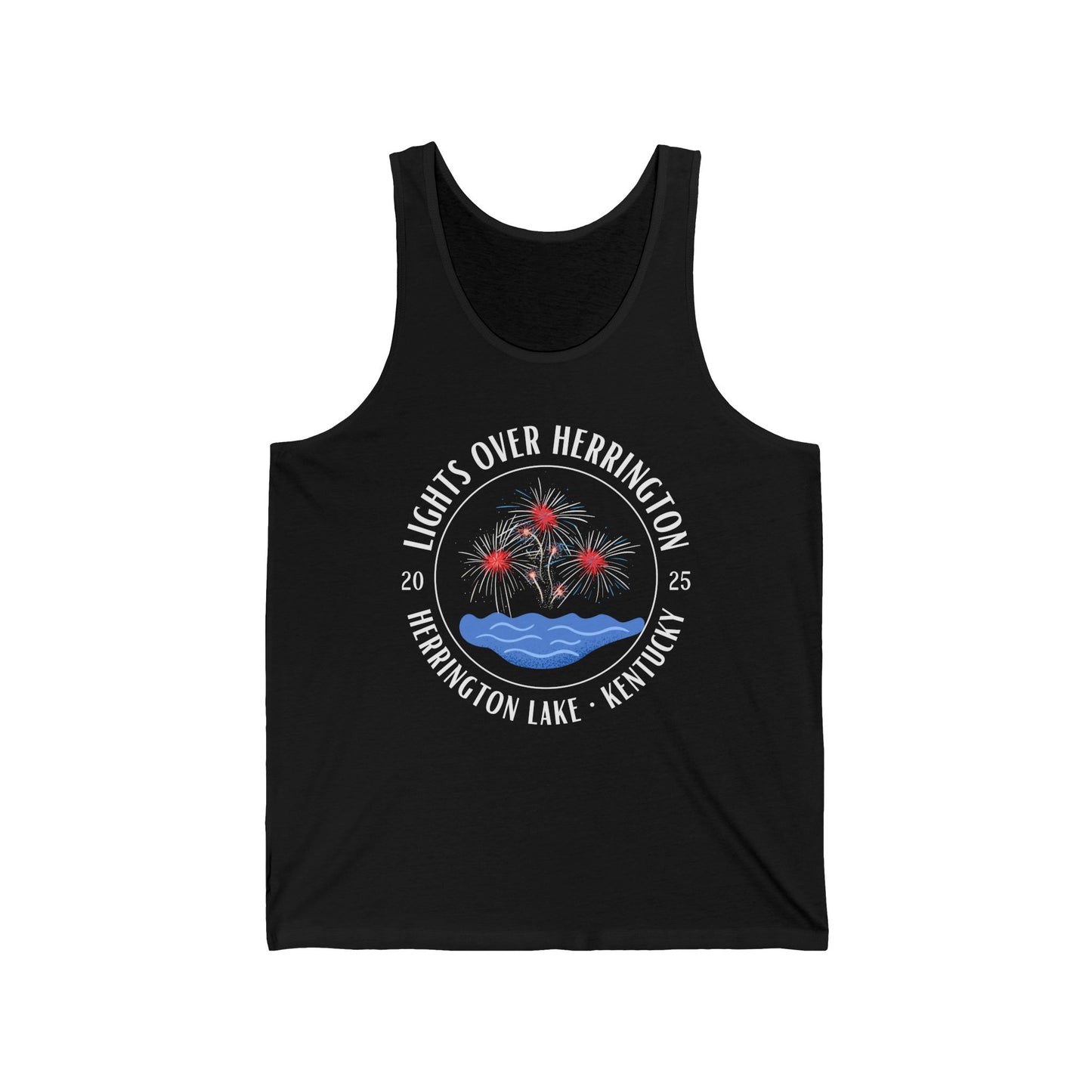2025 Lights Over Herrington Unisex Jersey Knit Cotton Tank