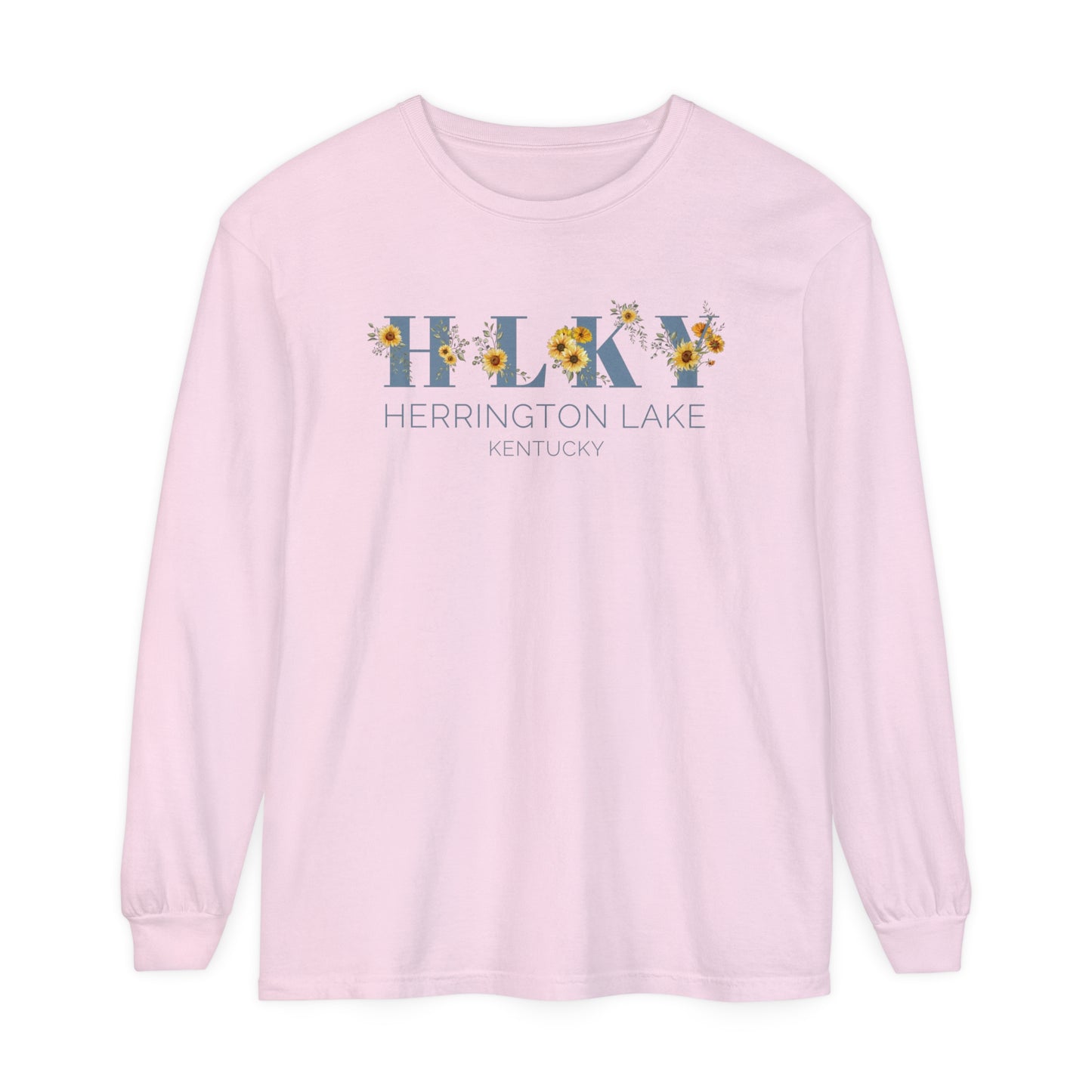 HLKY Collection Sunflowers Garment-Dyed Comfort Colors™ Long Sleeve T-Shirt