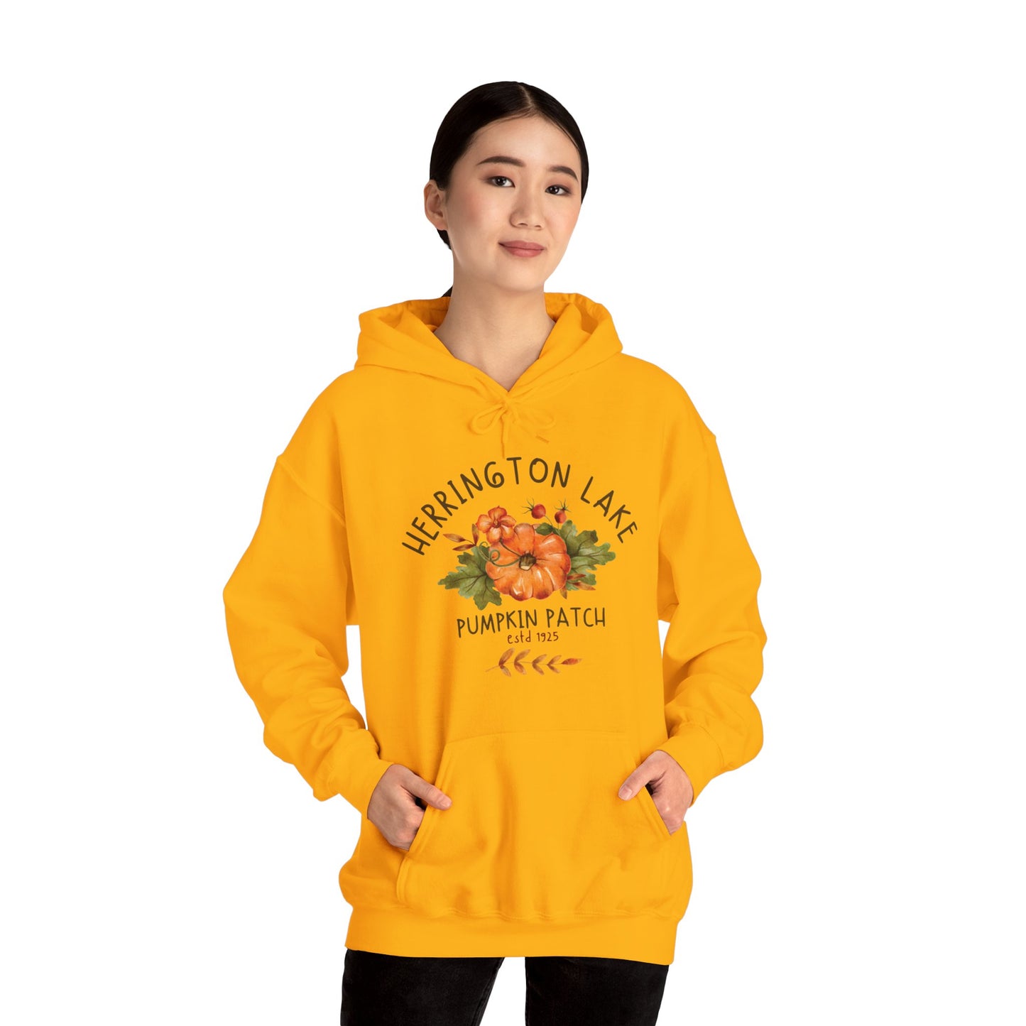 Illustrated Herrington Lake Pumpkin Patch Unisex Heavy Blend™ Hooded Sweatshirt