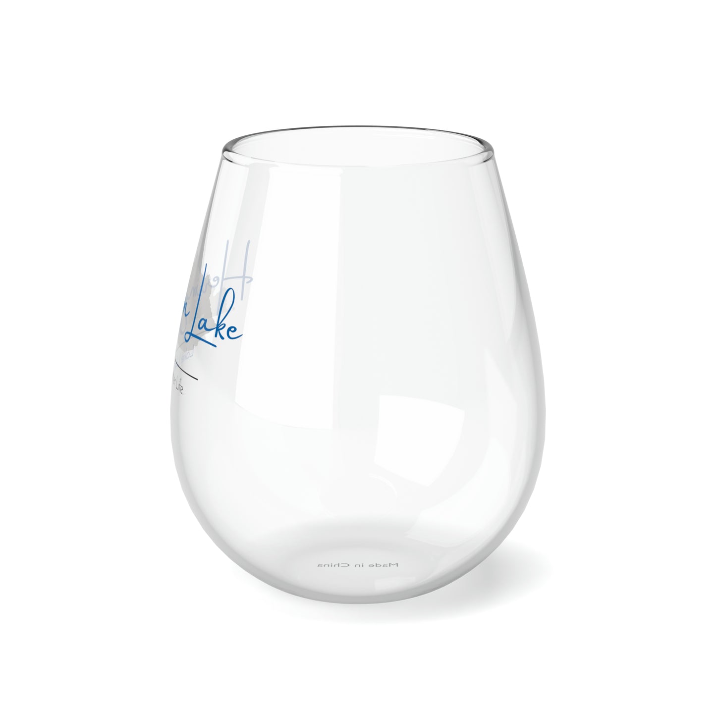 Herrington Lake Signature Stemless Wine Glass, 11.75oz (Blue)