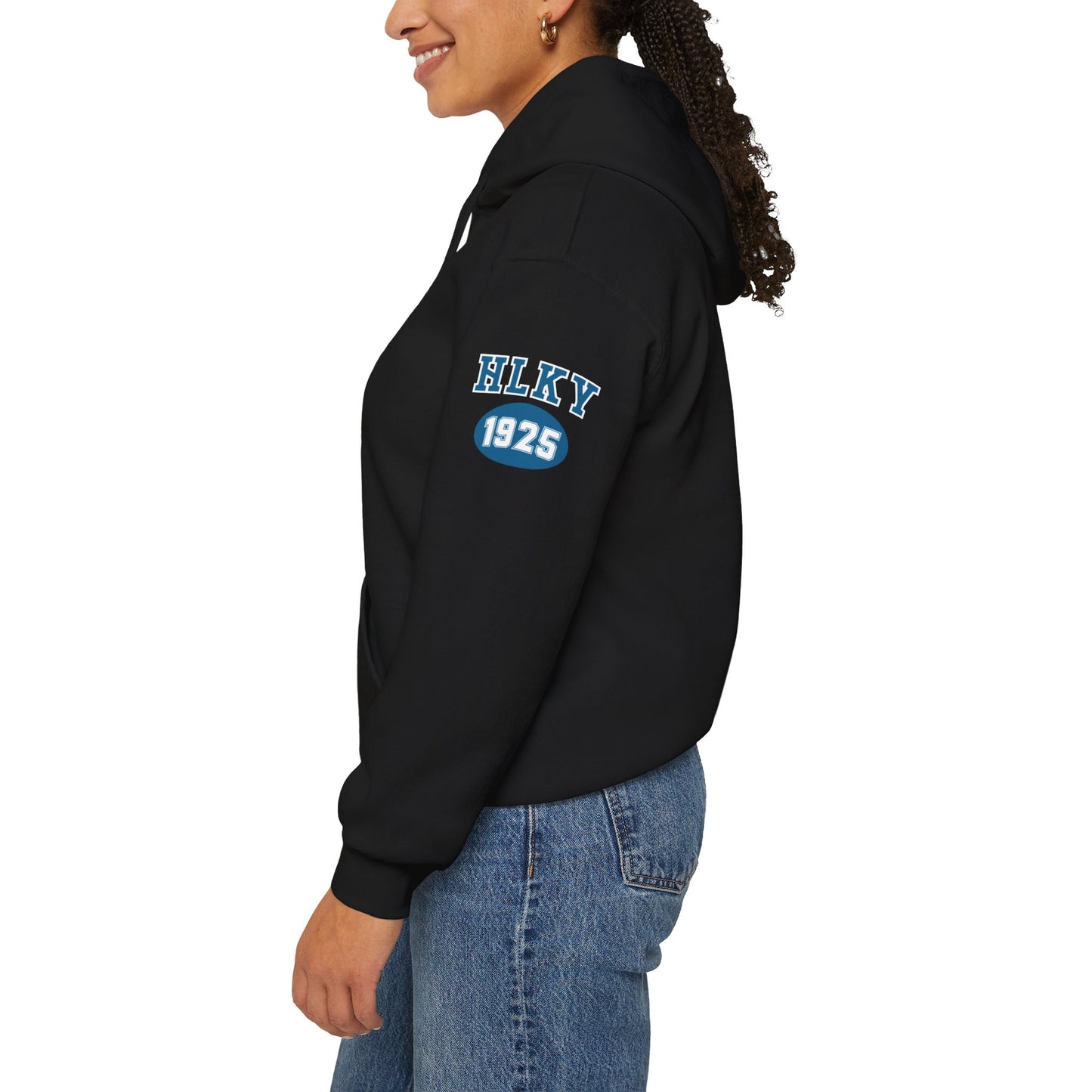 Herrington Lake Collegiate Collection Unisex Heavy Blend™ Hooded Sweatshirt w/ Printed Sleeve Accent