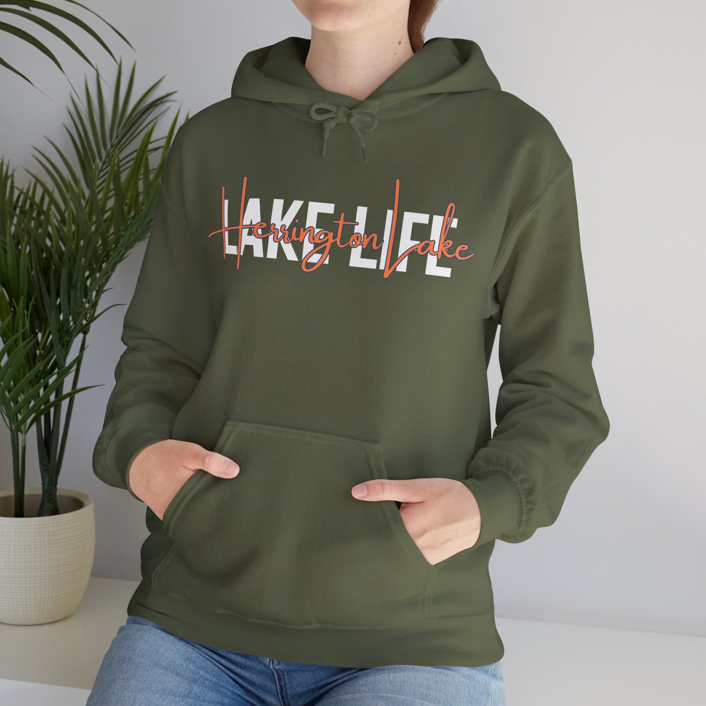 The Herrington Lake Life "Stack" Collection Unisex Heavy Blend™ Hooded Sweatshirt