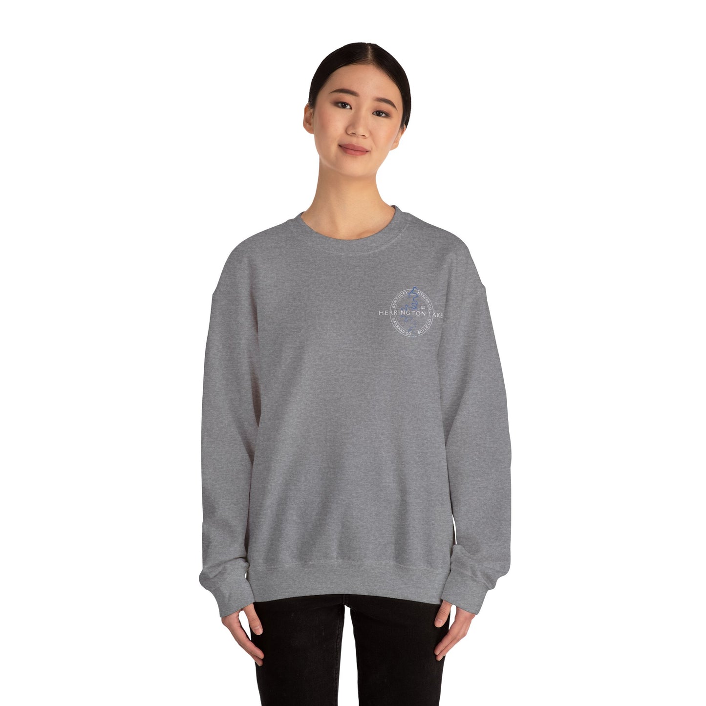 "The Classic" Herrington Lake and County Double-Sided Print Unisex Heavy Blend™ Crewneck Sweatshirt