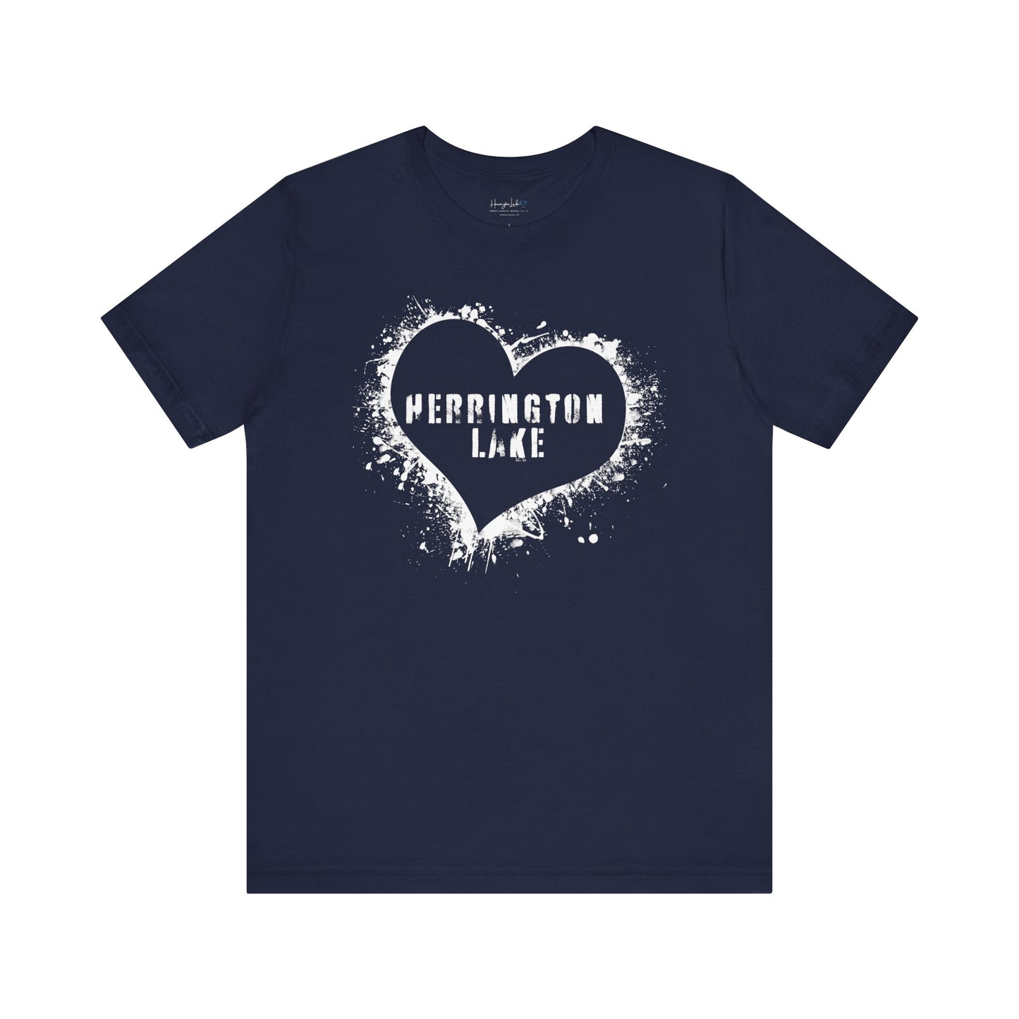 Herrington Lake Heart & Hometown Jersey Knit Cotton Tee (Plain - No City)