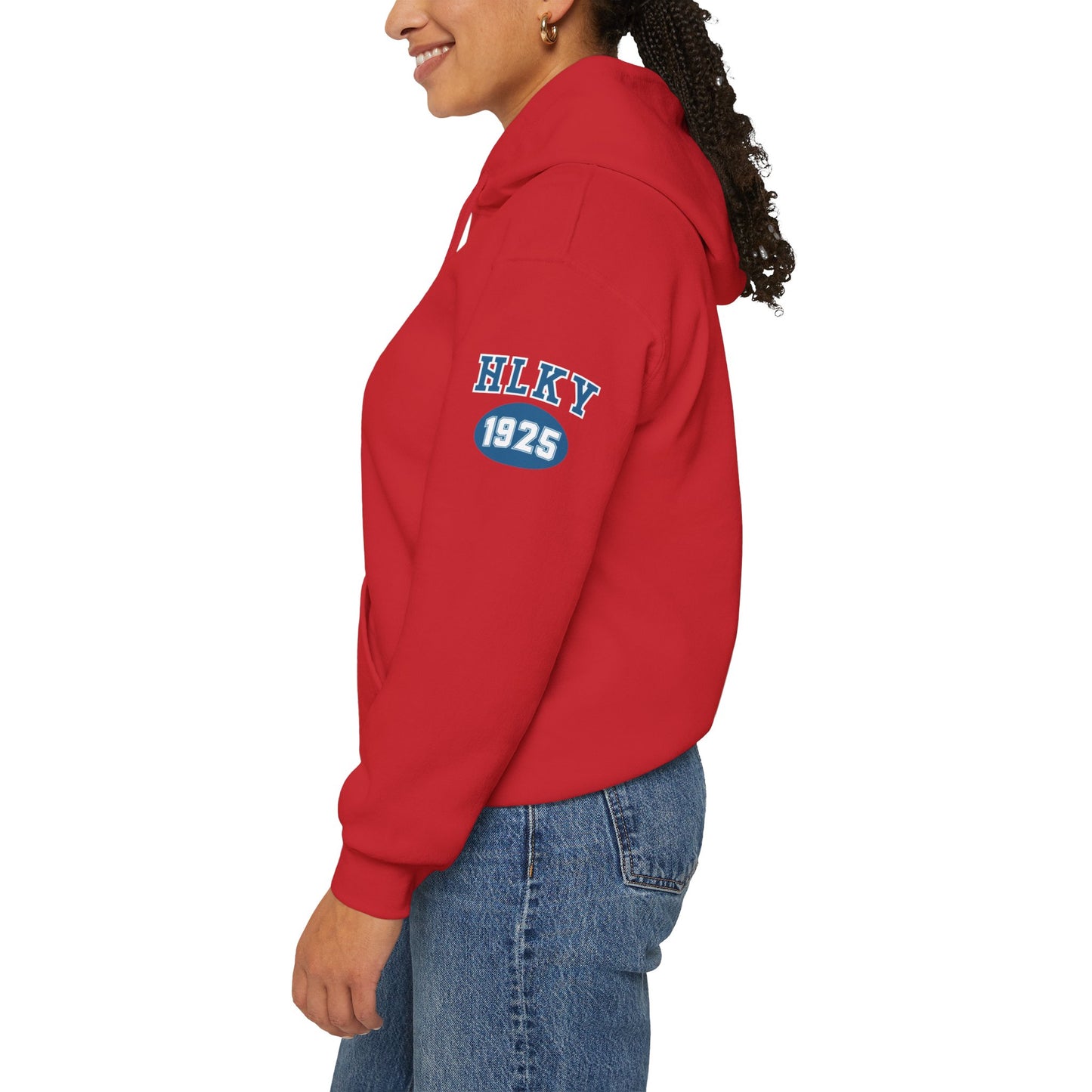 Herrington Lake Collegiate Collection Unisex Heavy Blend™ Hooded Sweatshirt w/ Printed Sleeve Accent