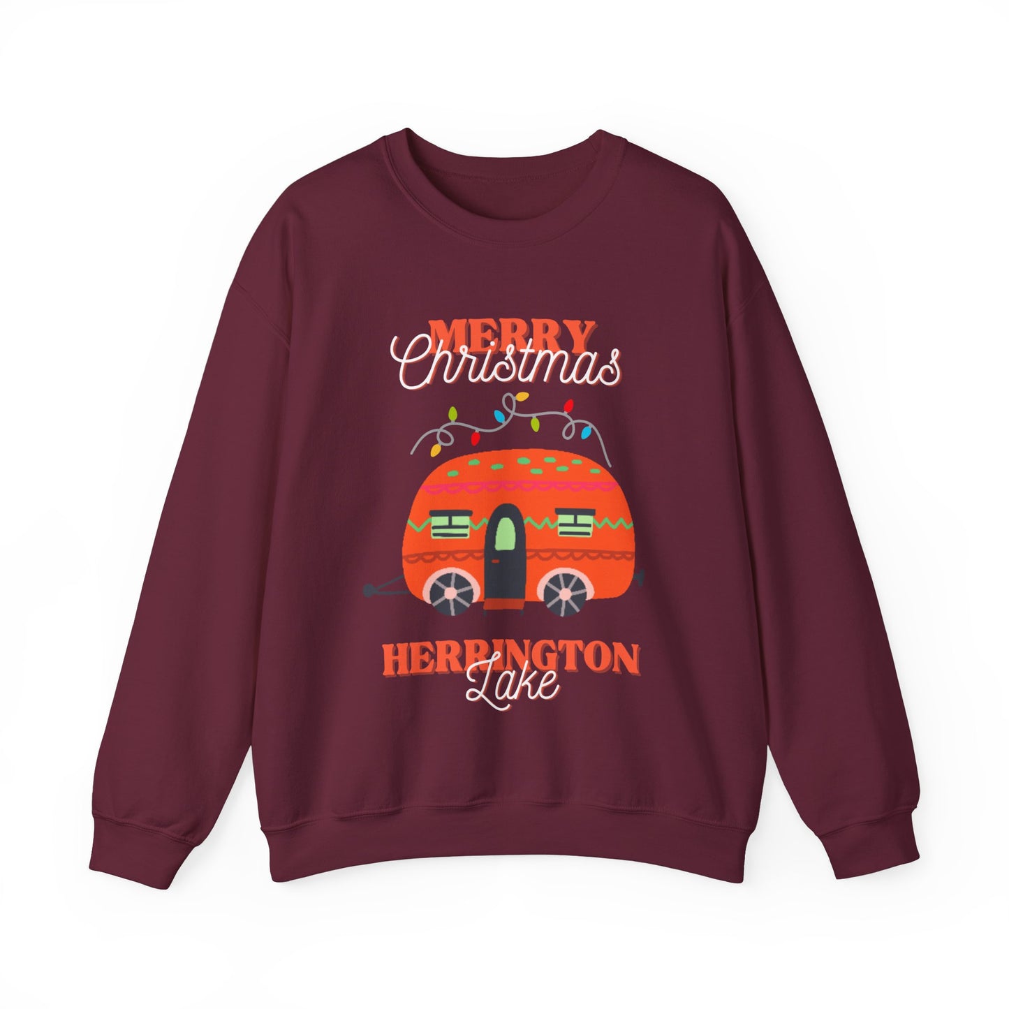 "It's A Camper Christmas" Herrington Lake Heavy Blend™ Crewneck Sweatshirt