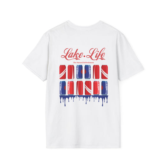 Iconica Lake Life Cola Soft Ringspun Cotton Double-Sided Tee