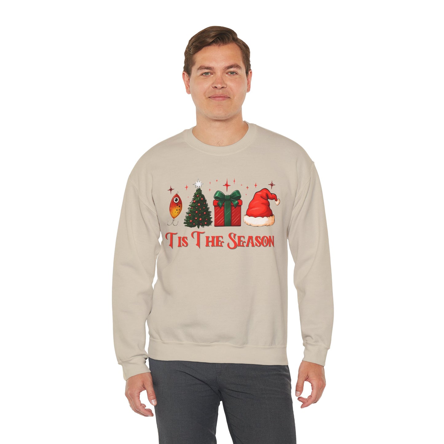 Angler's Christmas Unisex Heavy Blend™ Crewneck Sweatshirt