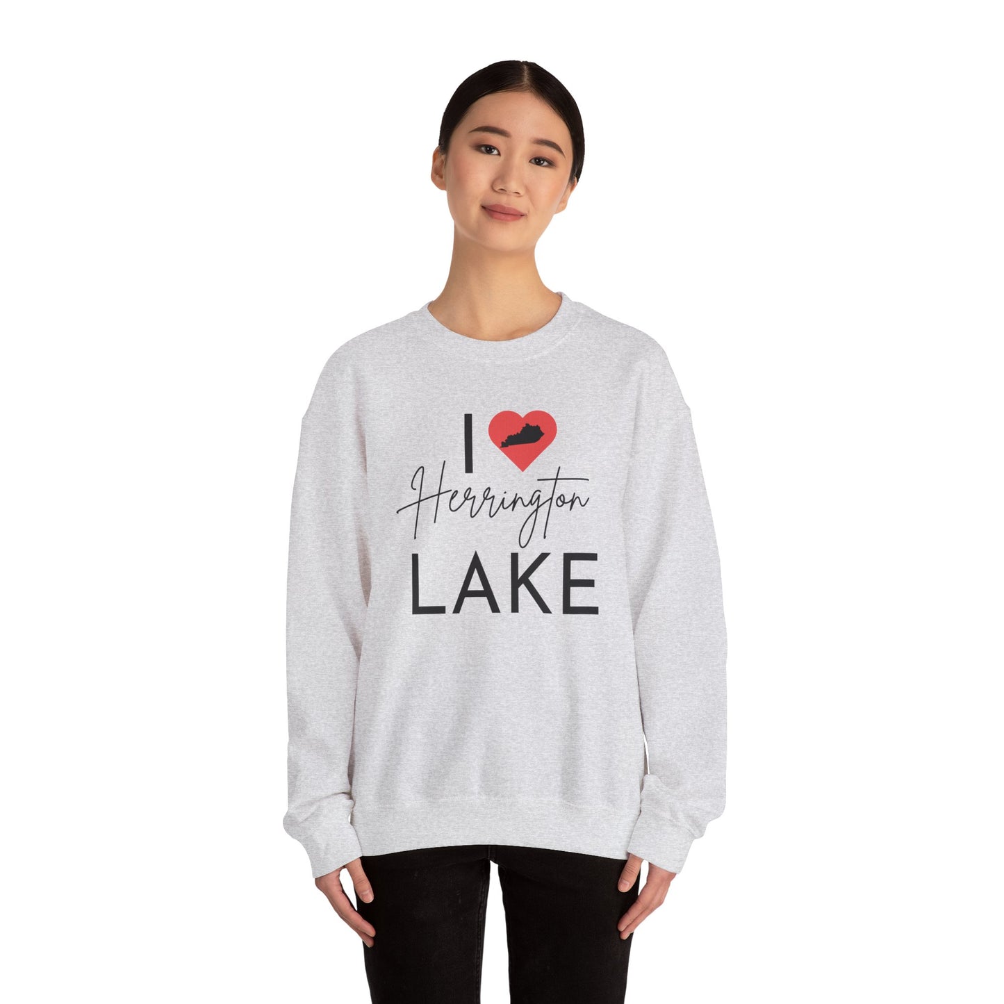 I ❤️ Herrington Lake Heavy Blend™ Crewneck Sweatshirt