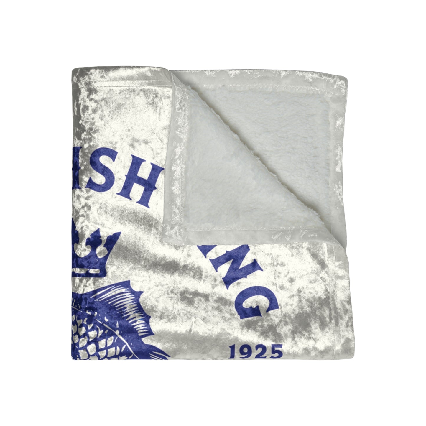 Custom Personalized Herrington Lake "Fish King" Crushed Velvet Blanket