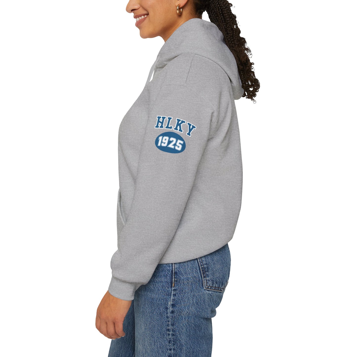 Herrington Lake Collegiate Collection Unisex Heavy Blend™ Hooded Sweatshirt w/ Printed Sleeve Accent