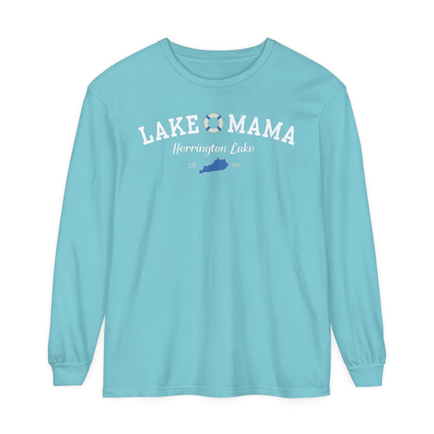 "Lake Mama" Garment-Dyed Premium Comfort Colors™ Long Sleeve T-Shirt