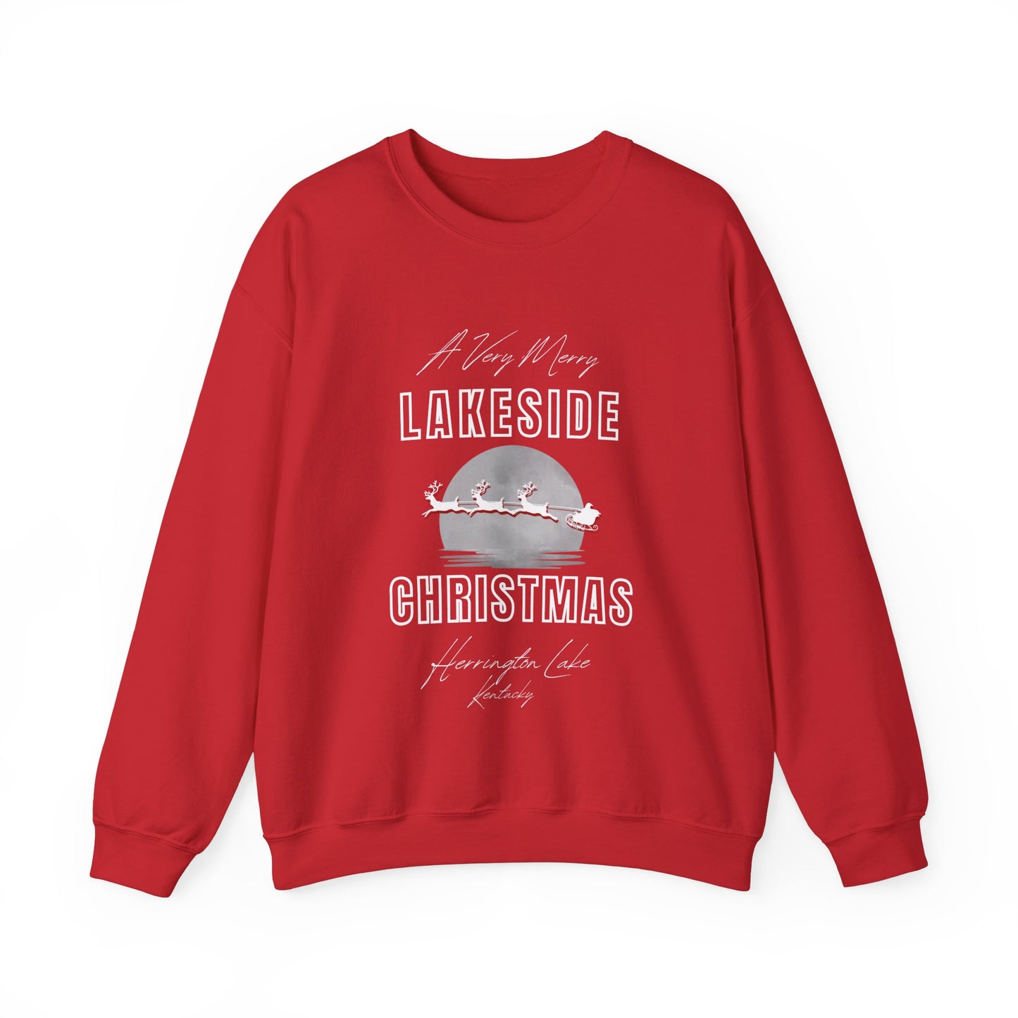 "A Very Merry Lakeside Christmas" Heavy Blend™ Crewneck Sweatshirt