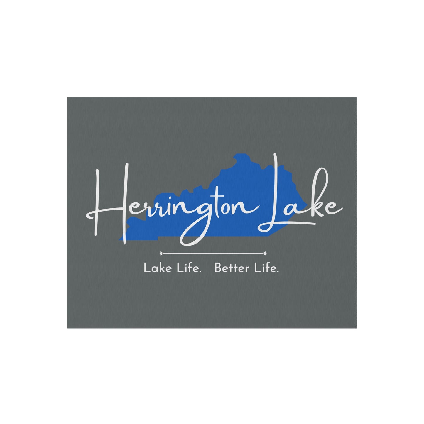 Herrington Lake Signature Outdoor Rug (Dark Grey)