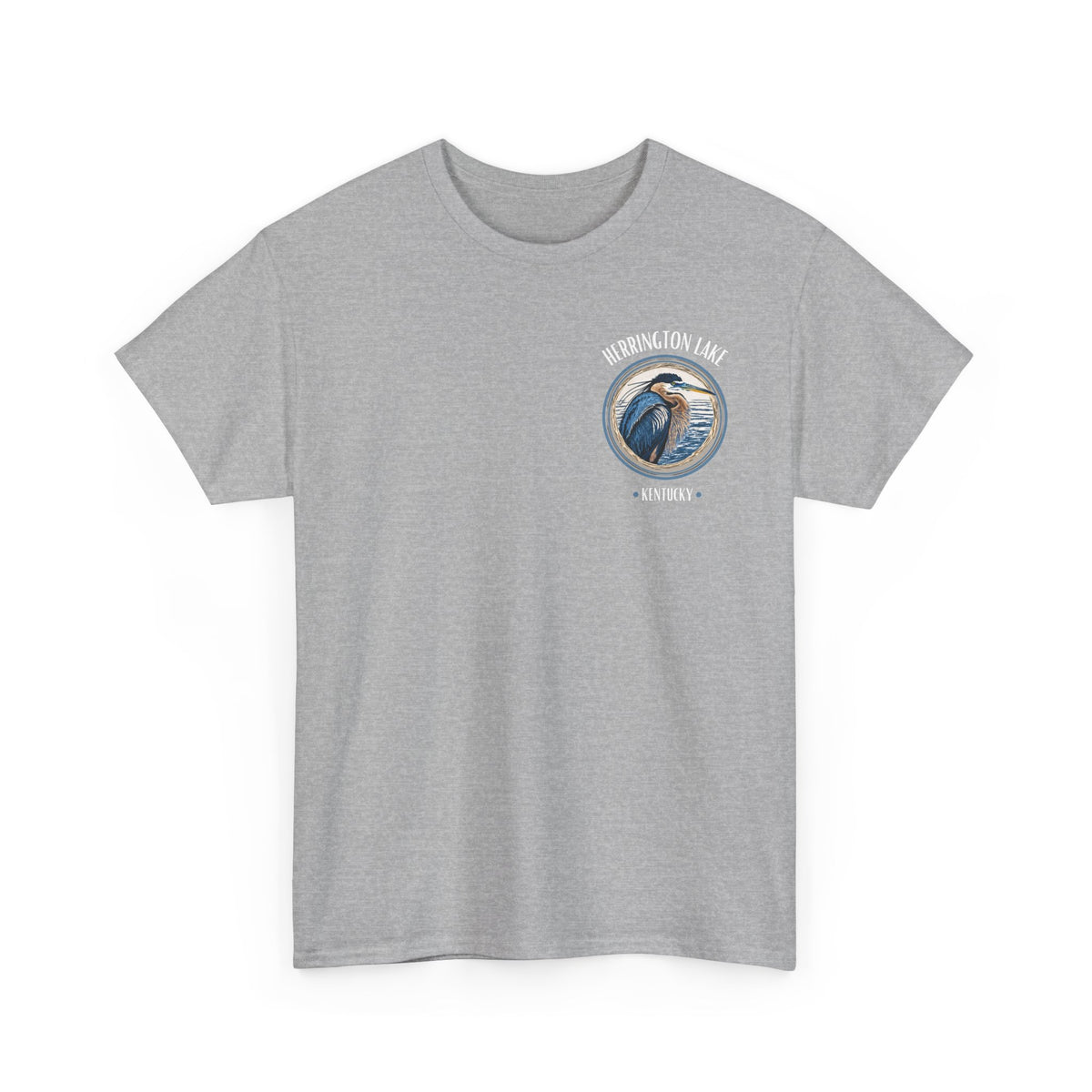Great Blue Heron - Double-Sided Herrington Wildlife Collection Cotton Tee