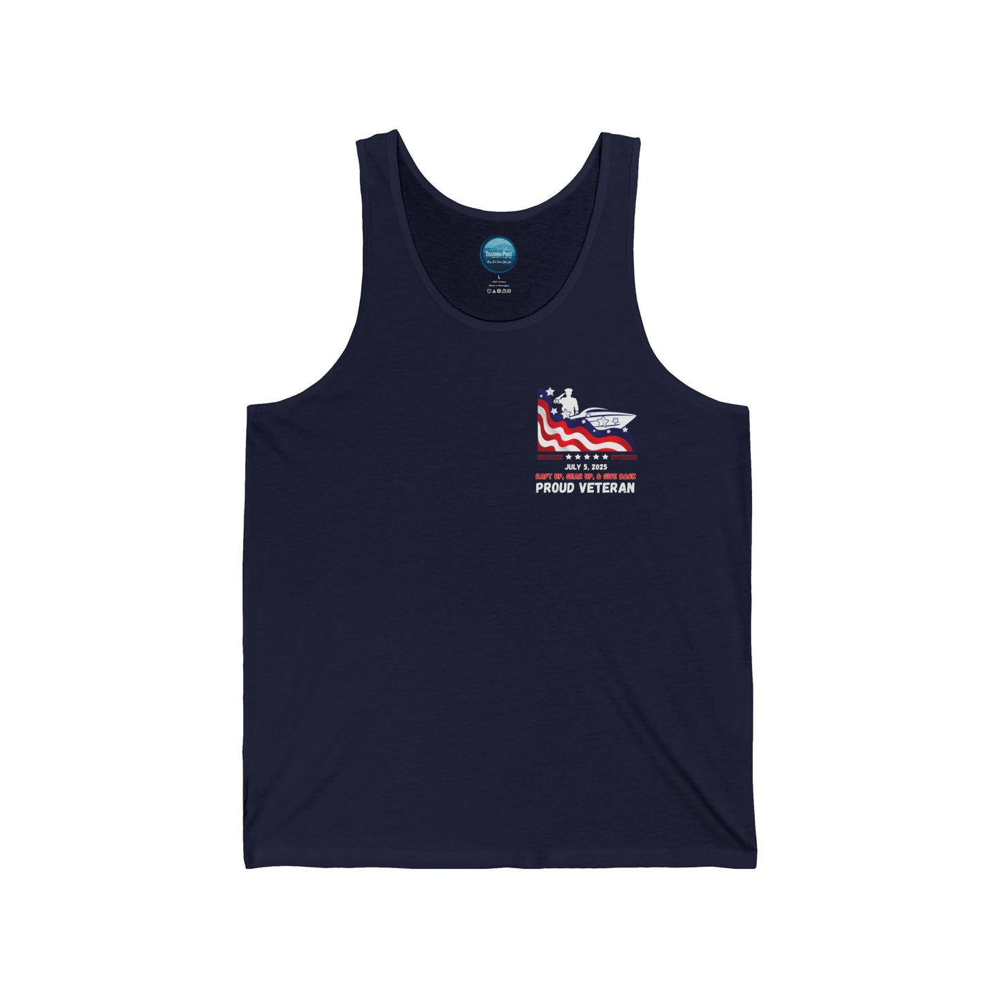 VETERANS 2025 Rogers Raft-Up Unisex Jersey Knit Cotton Tank