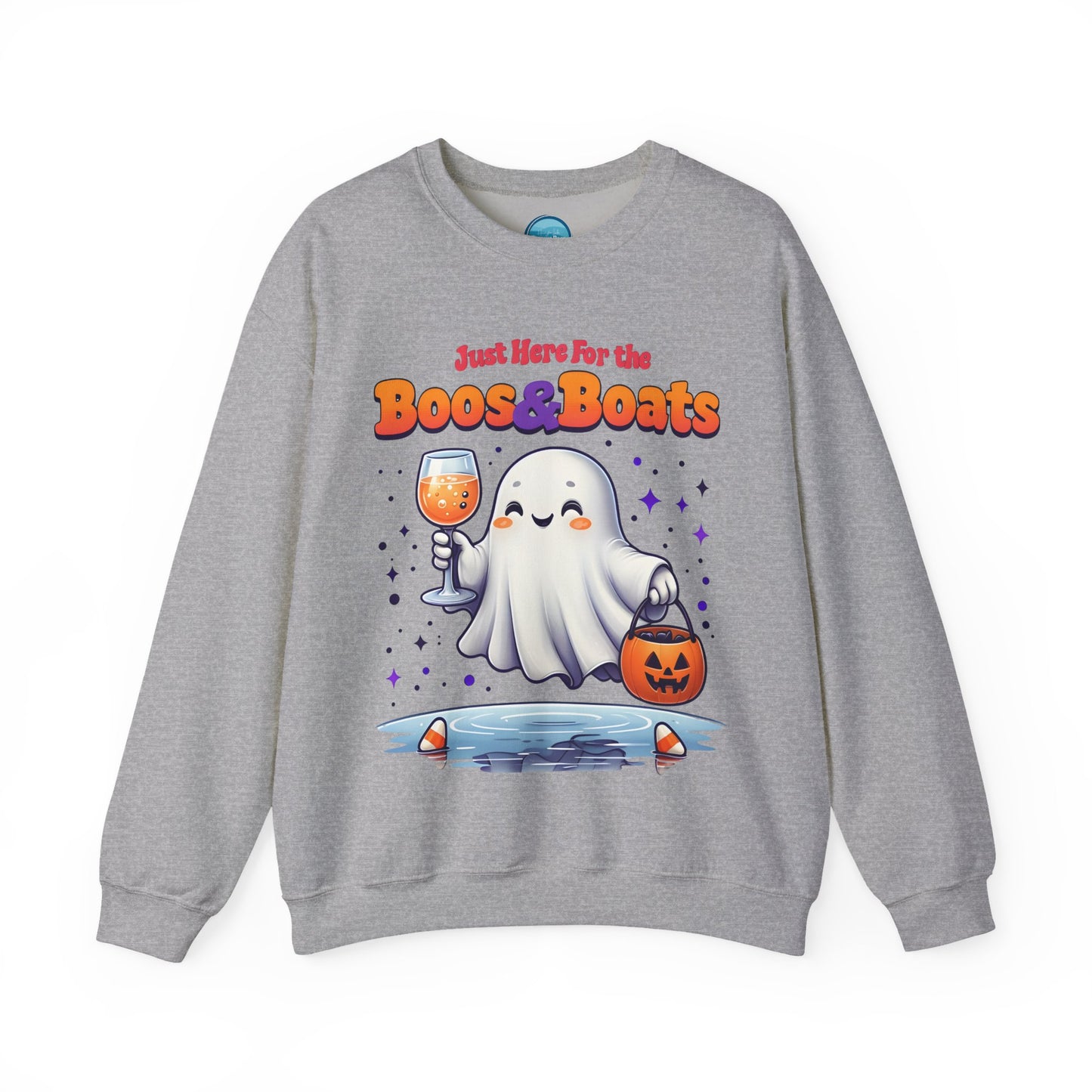 "Just Here For The Booze & Boats" Heavy Blend™ Crewneck Sweatshirt