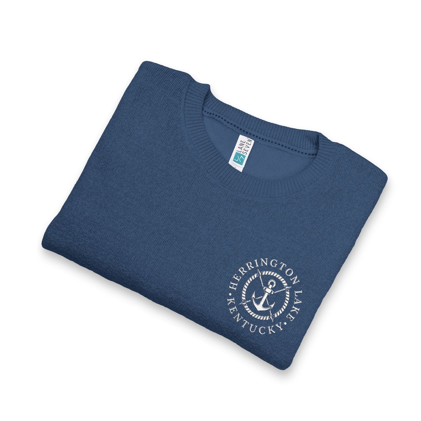 Herrington Lake Nautical Collection Unisex Nantucket Crewneck Sweatshirt (Embroidery)