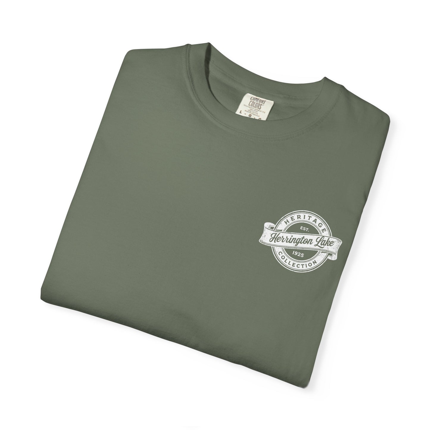 Vintage Herrington Lake Heritage Collection Premium Garment-Dyed Comfort Colors TShirt (Double-Sided Print)