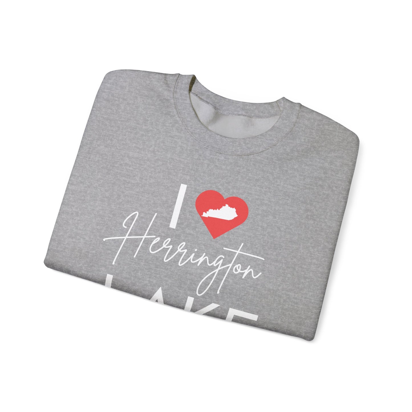 I ❤️ Herrington Lake Heavy Blend™ Crewneck Sweatshirt