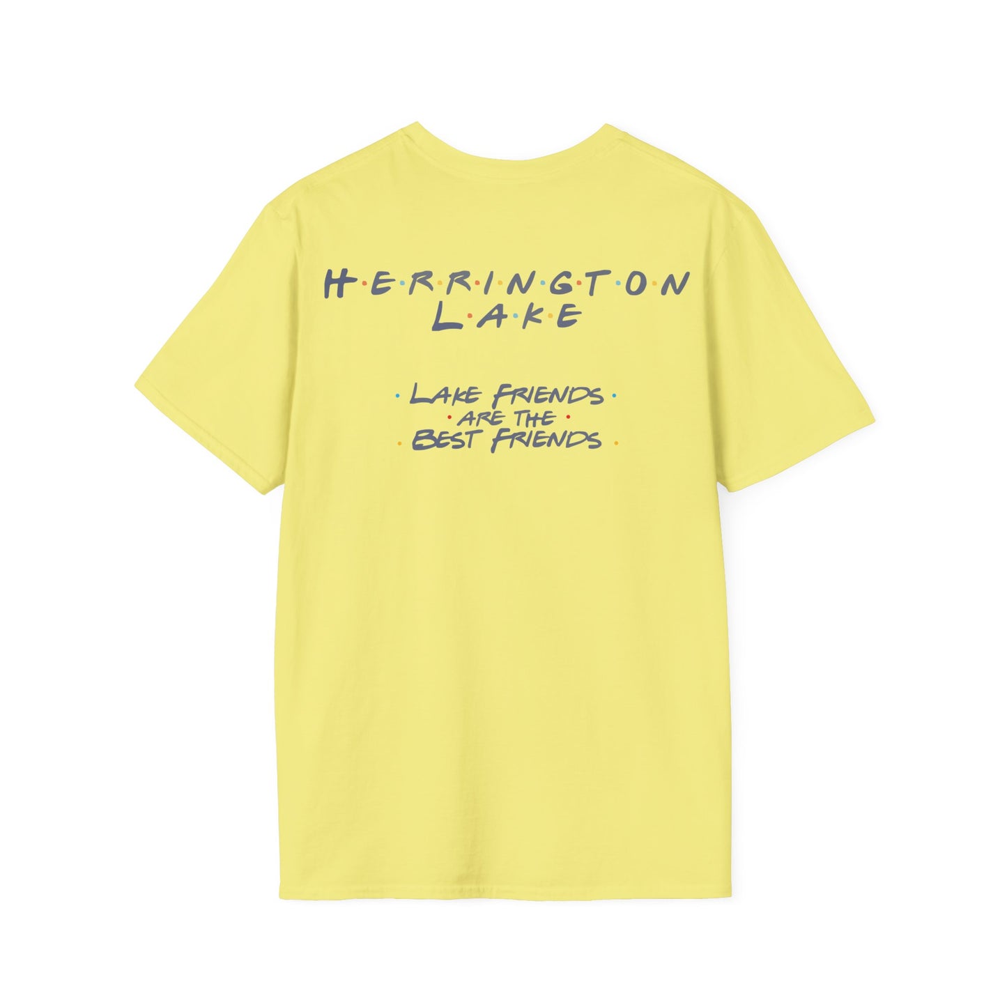 Lake FRIENDS Are the Best FRIENDS Double-Sided Soft Cotton T-Shirt