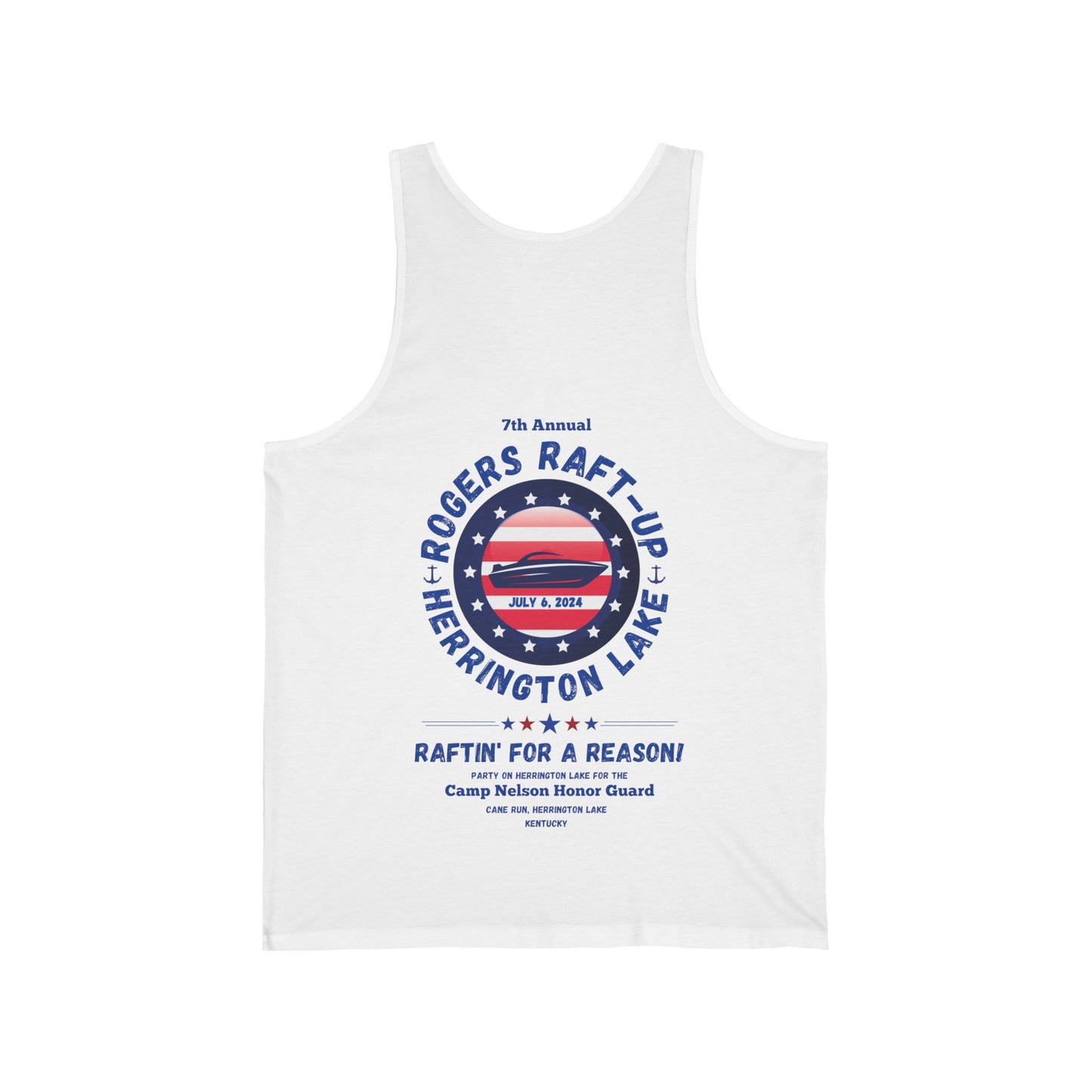 Rogers Raft-Up Unisex Jersey Knit Cotton Tank