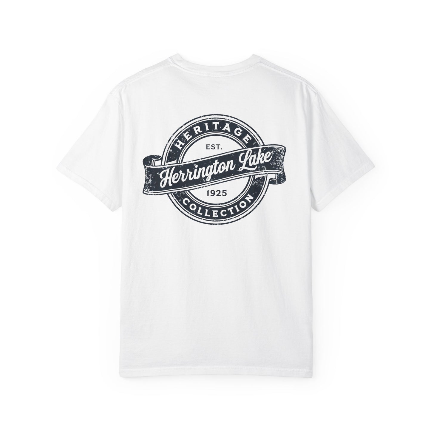 Vintage Herrington Lake Heritage Collection Premium Garment-Dyed Comfort Colors TShirt (Double-Sided Print)