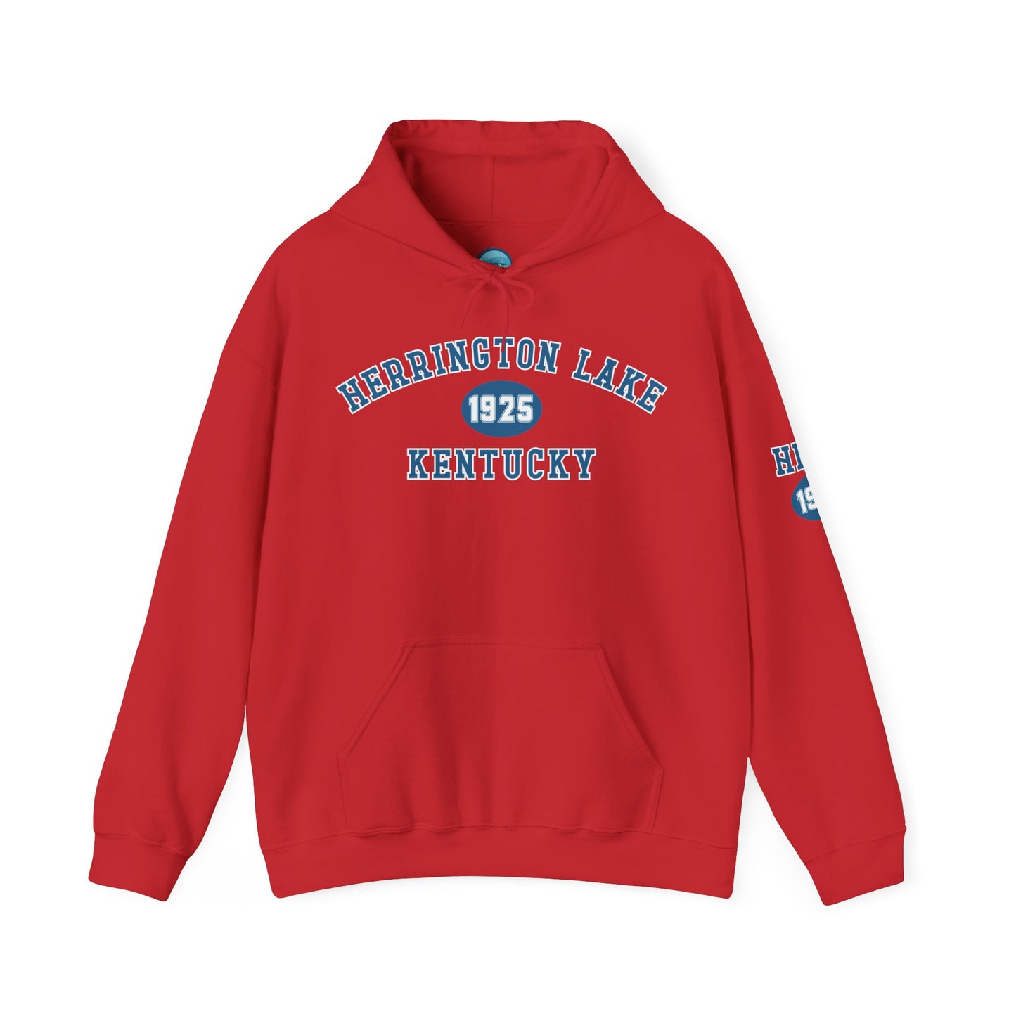 Herrington Lake Collegiate Collection Unisex Heavy Blend™ Hooded Sweatshirt w/ Printed Sleeve Accent