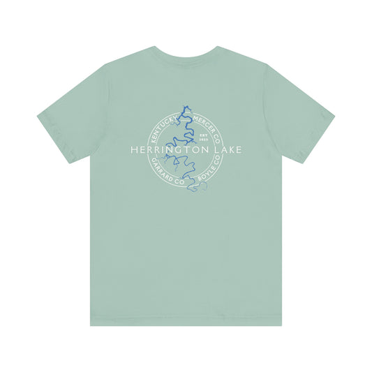 "The Classic" Herrington Lake and County Unisex Jersey Knit Cotton Short Sleeve Tee