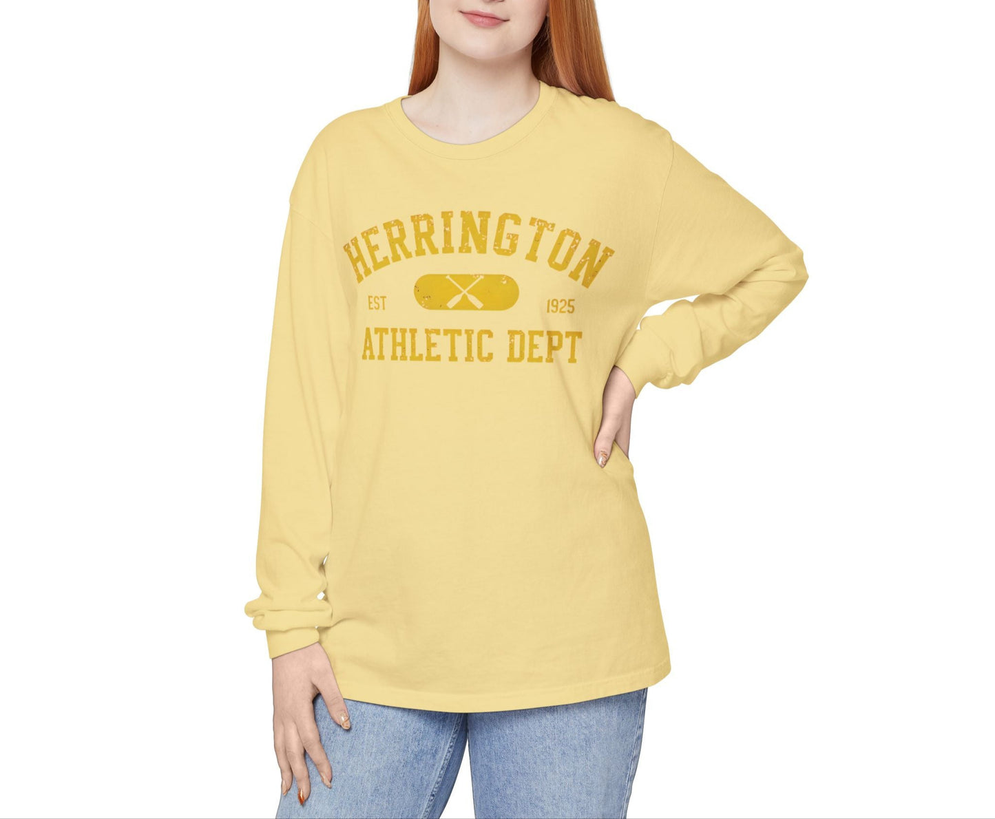 Herrington Athletic Department Collegiate Collection Garment-Dyed Premium Comfort Colors™ Long Sleeve T-Shirt