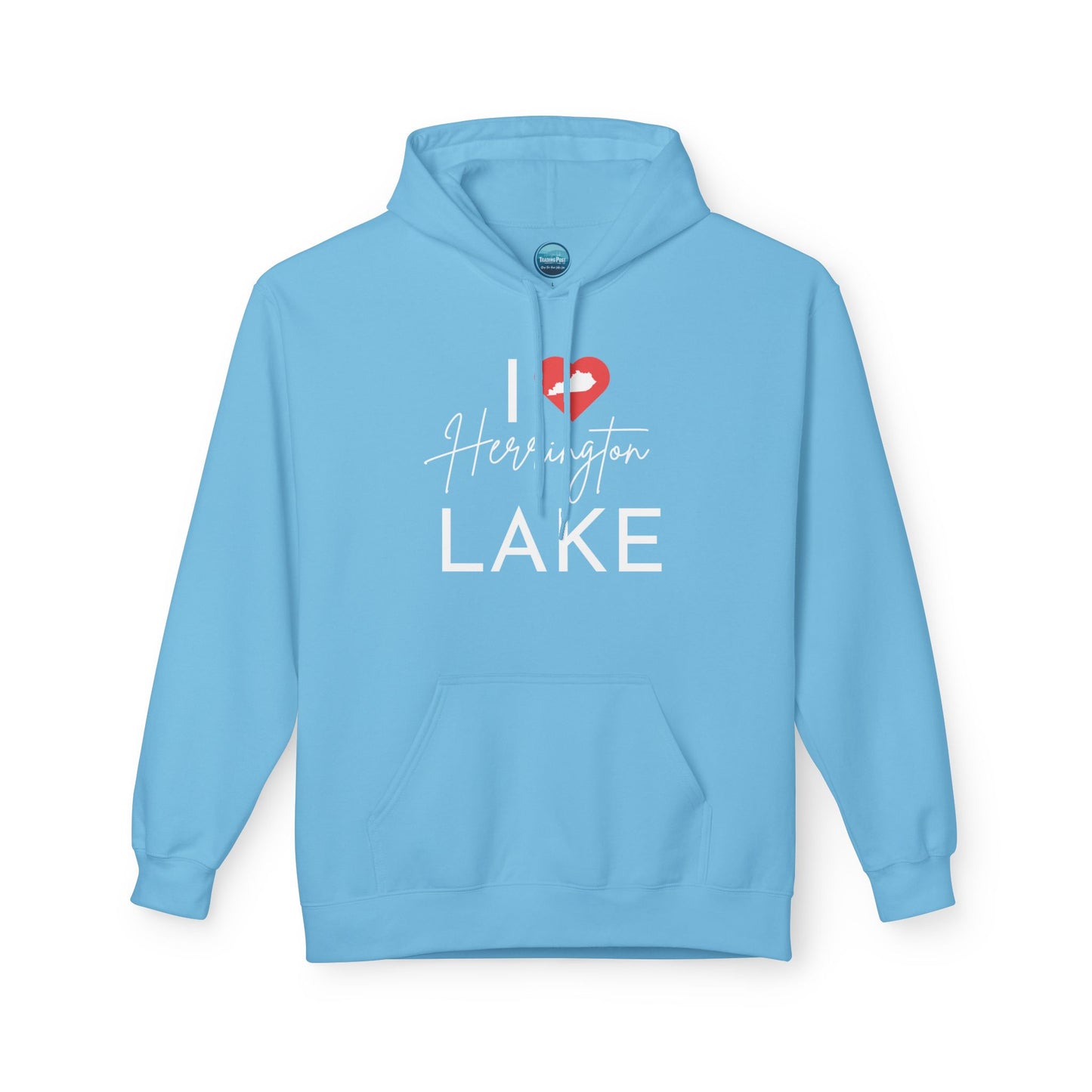 I ❤️ Herrington Lake Unisex Midweight Softstyle Cotton-Faced Fleece Hoodie