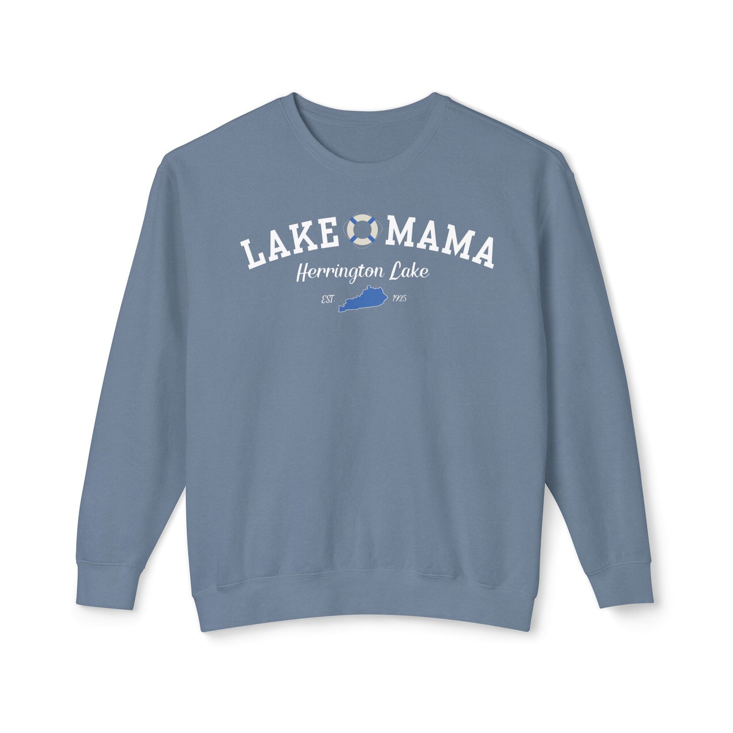 "Lake Mama" Lightweight Crewneck Sweatshirt by Comfort Colors