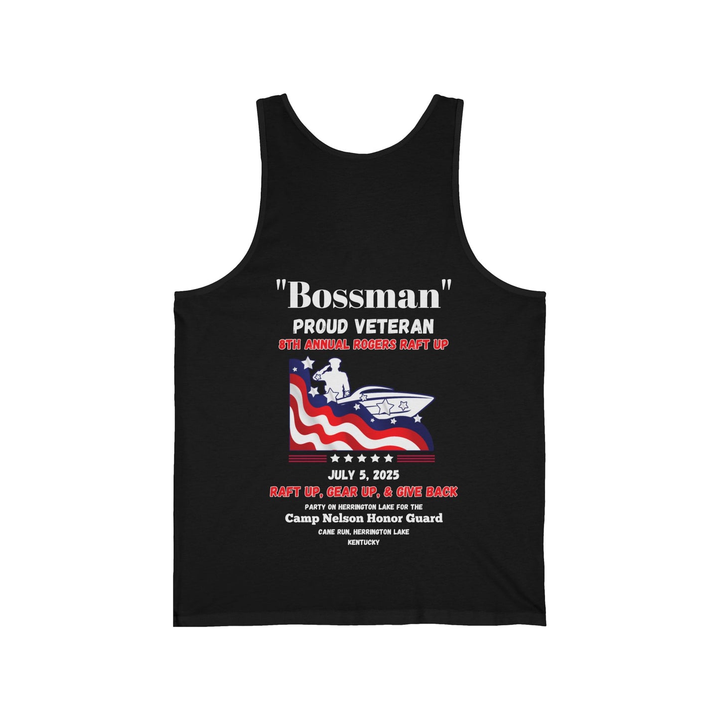 VETERANS 2025 Rogers Raft-Up Unisex Jersey Knit Cotton Tank