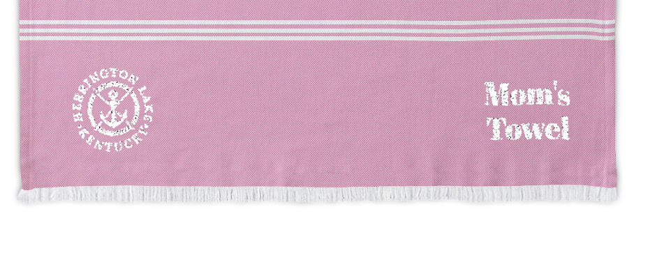 Custom Personlized Herrington Lake Nautical Collection Luxe Beach Throw (Embroidery)