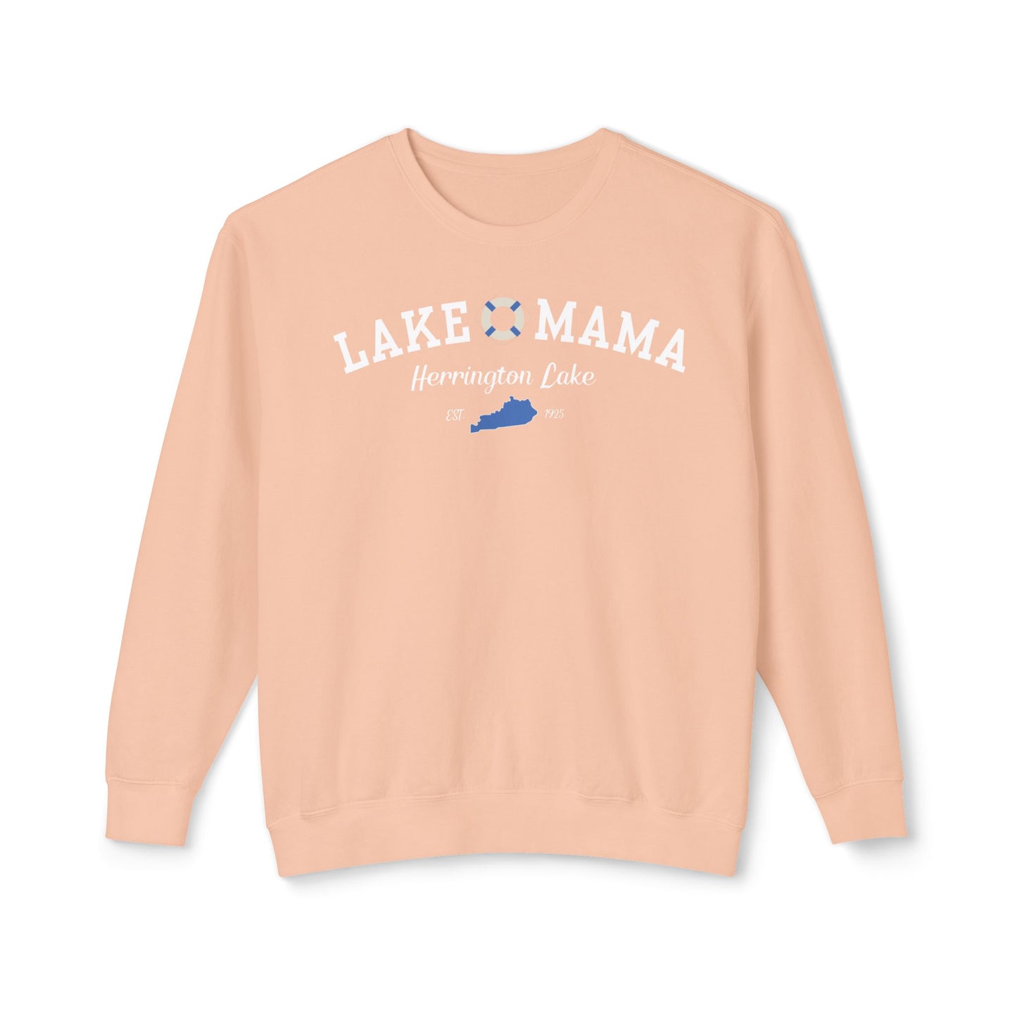 "Lake Mama" Lightweight Crewneck Sweatshirt by Comfort Colors