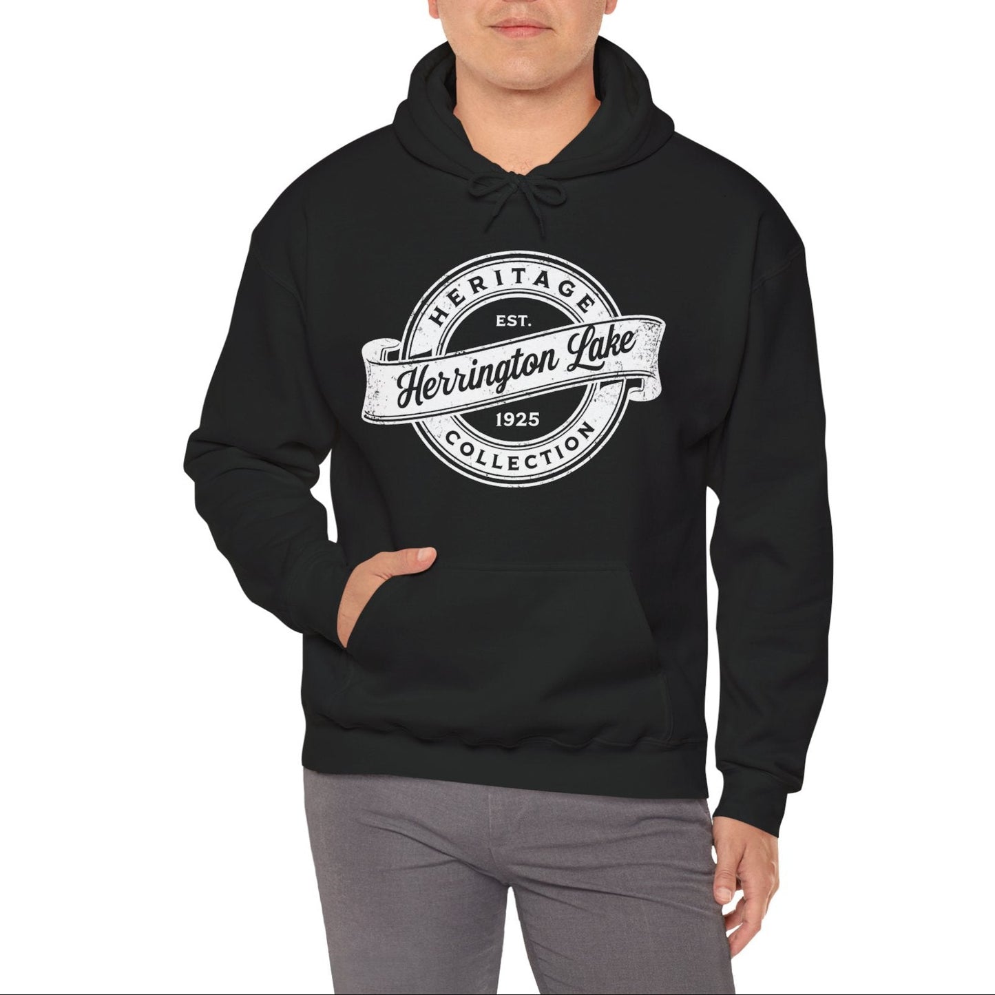 Vintage Herrington Lake Heritage Collection Unisex Heavy Blend™ Hooded Sweatshirt
