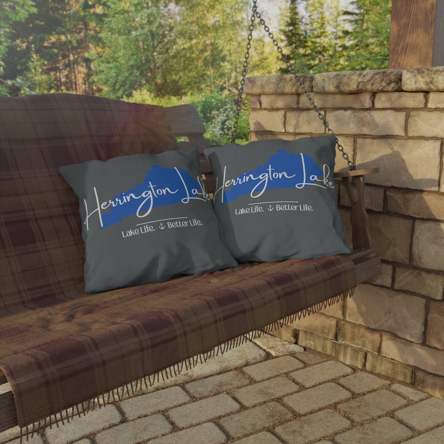 Herrington Lake Signature Collection Outdoor Pillows (Dark Grey)