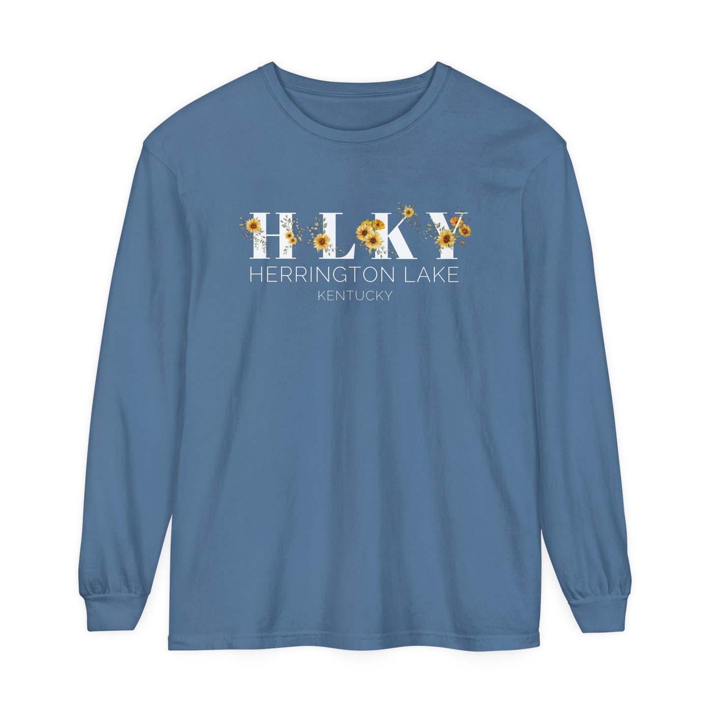 HLKY Collection Sunflowers Garment-Dyed Comfort Colors™ Long Sleeve T-Shirt