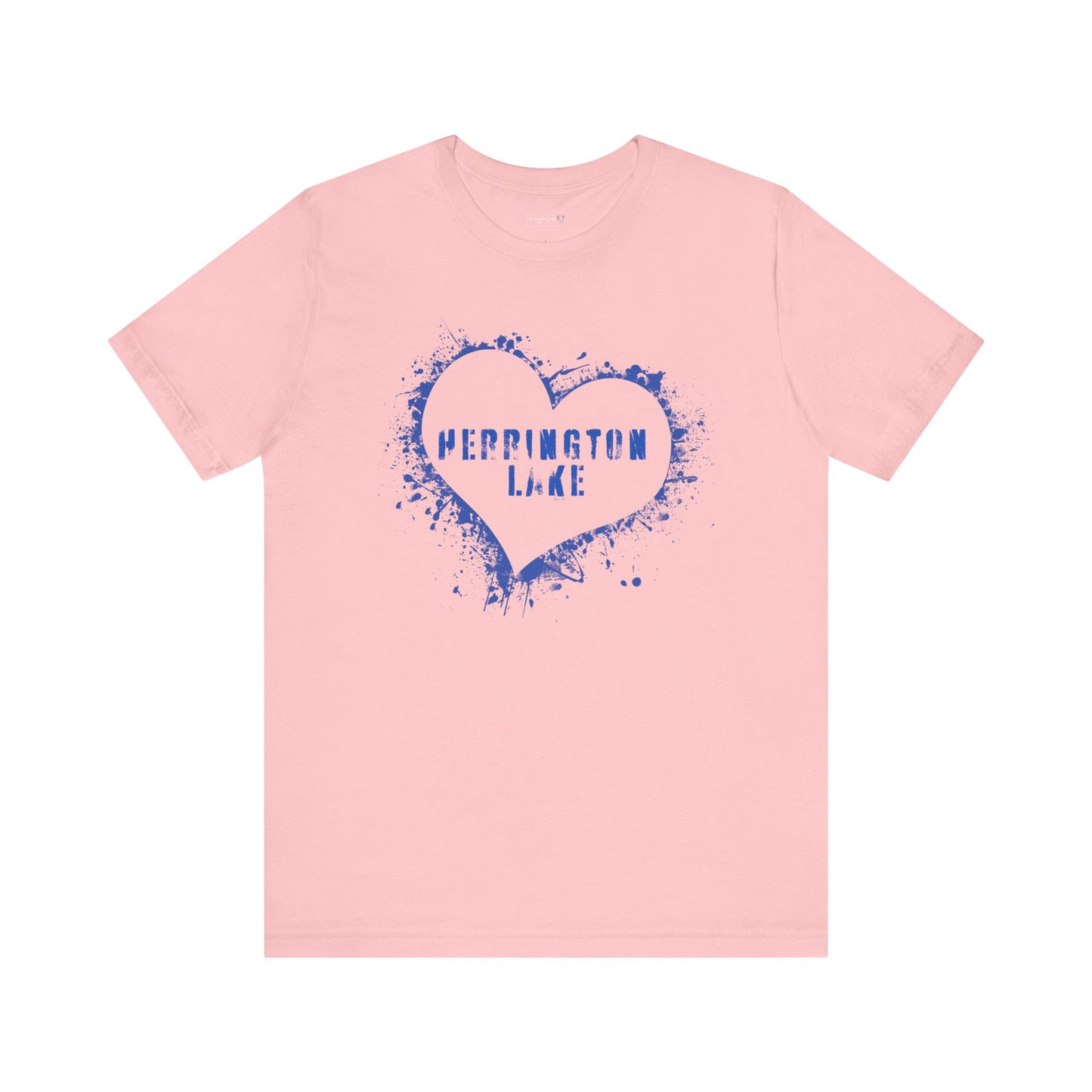 Herrington Lake Heart & Hometown Jersey Knit Cotton Tee (Plain - No City)