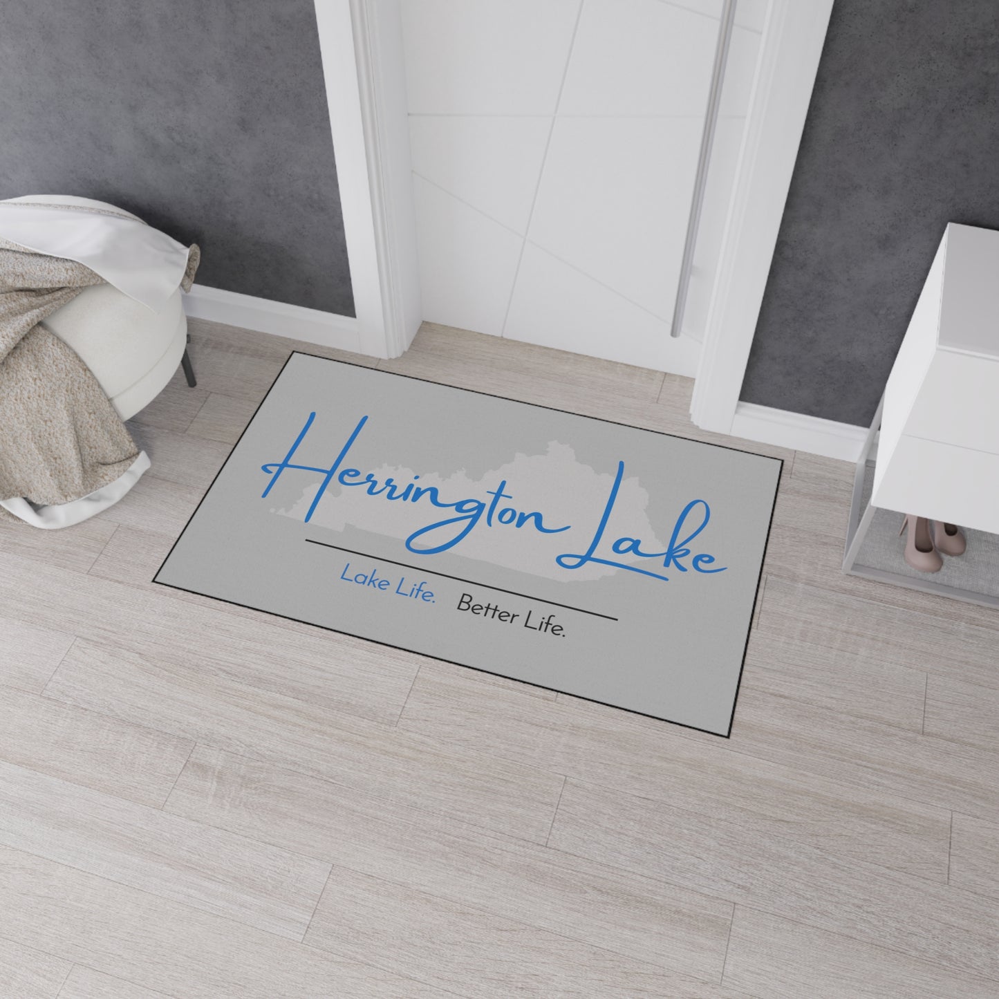Herrington Lake Signature Collection Heavy Duty Floor Mat, Light Grey