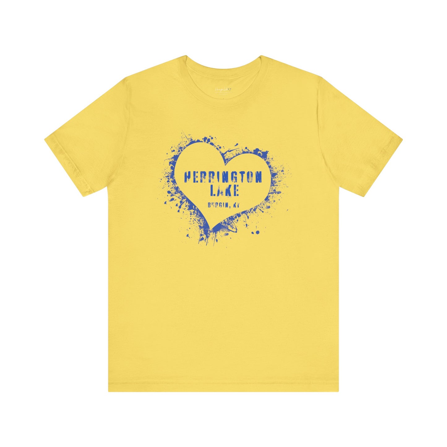 Herrington Lake Heart & Hometown Jersey Knit Cotton Tee (Burgin, KY)