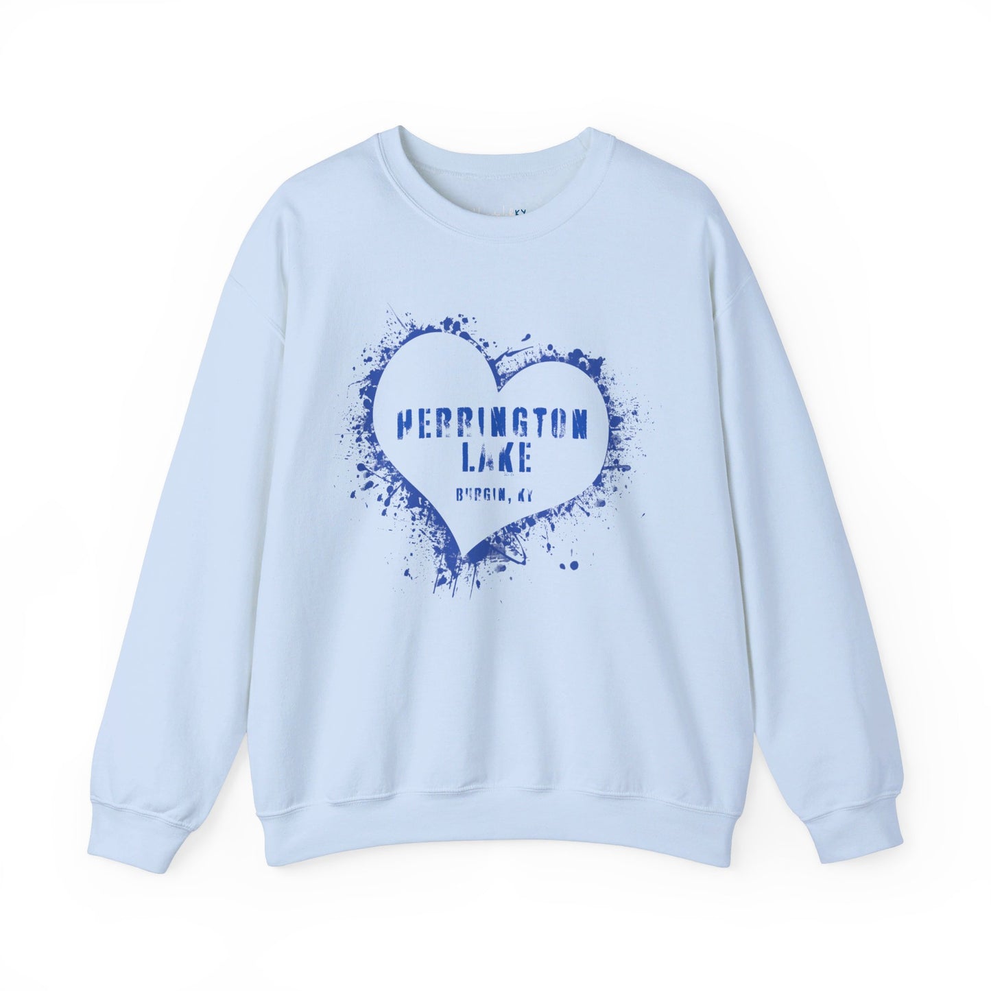 Herrington Lake Heart & Hometown Unisex Heavy Blend™ Crewneck Sweatshirt (Burgin, KY)