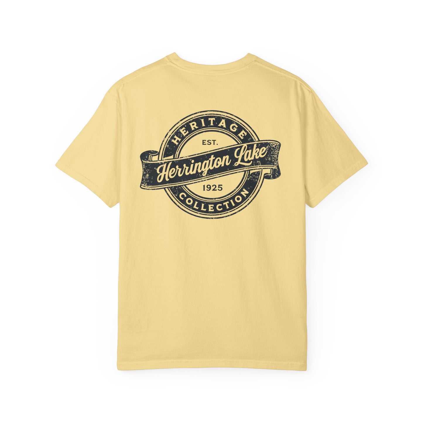 Vintage Herrington Lake Heritage Collection Premium Garment-Dyed Comfort Colors TShirt (Double-Sided Print)