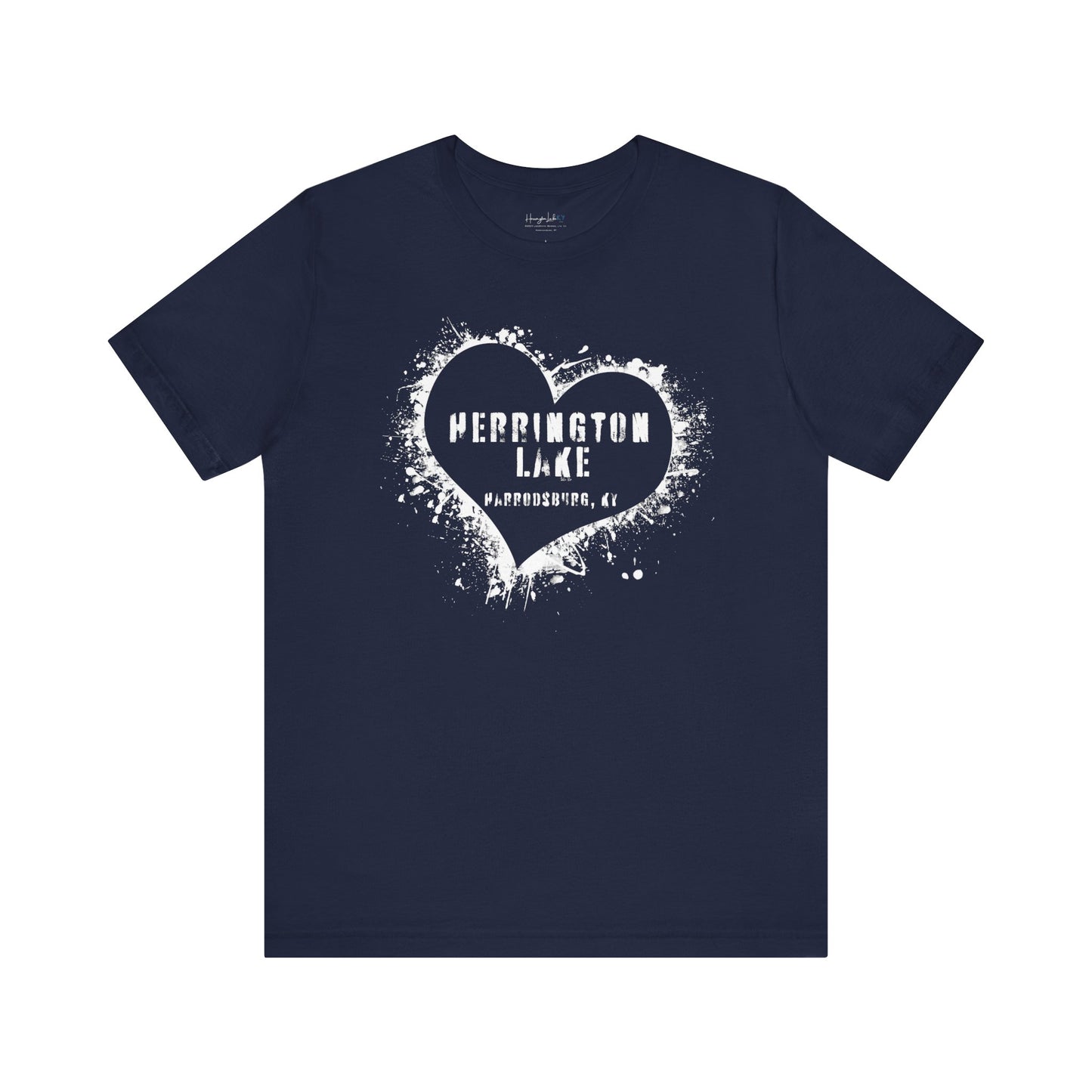 Herrington Lake Heart & Hometown Jersey Knit Cotton Tee (Harrodsburg, KY)