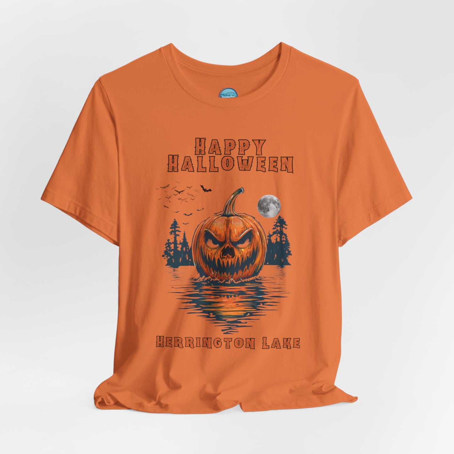 HAPPY HALLOWEEN From Herrington Unisex Jersey Knit Cotton Short Sleeve Tee