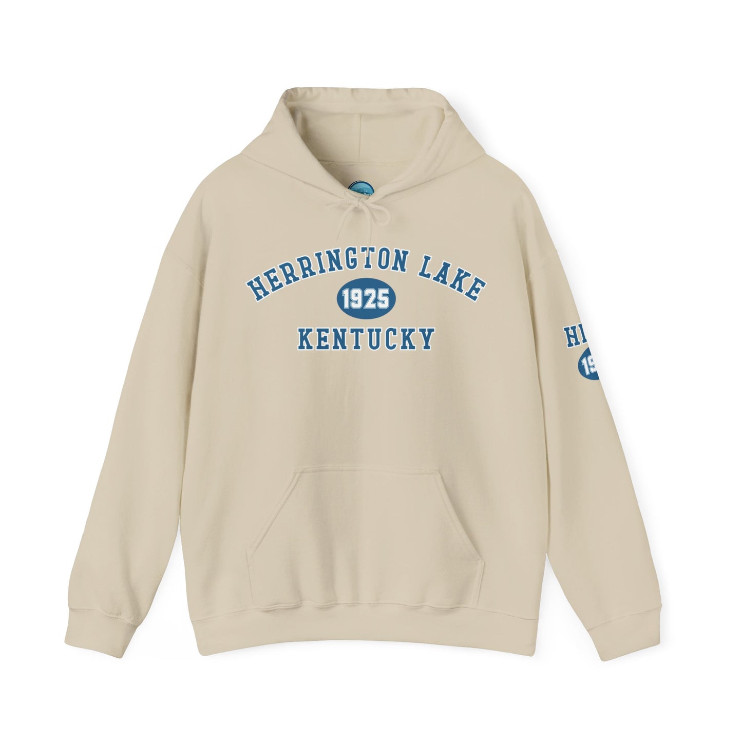 Herrington Lake Collegiate Collection Unisex Heavy Blend™ Hooded Sweatshirt w/ Printed Sleeve Accent