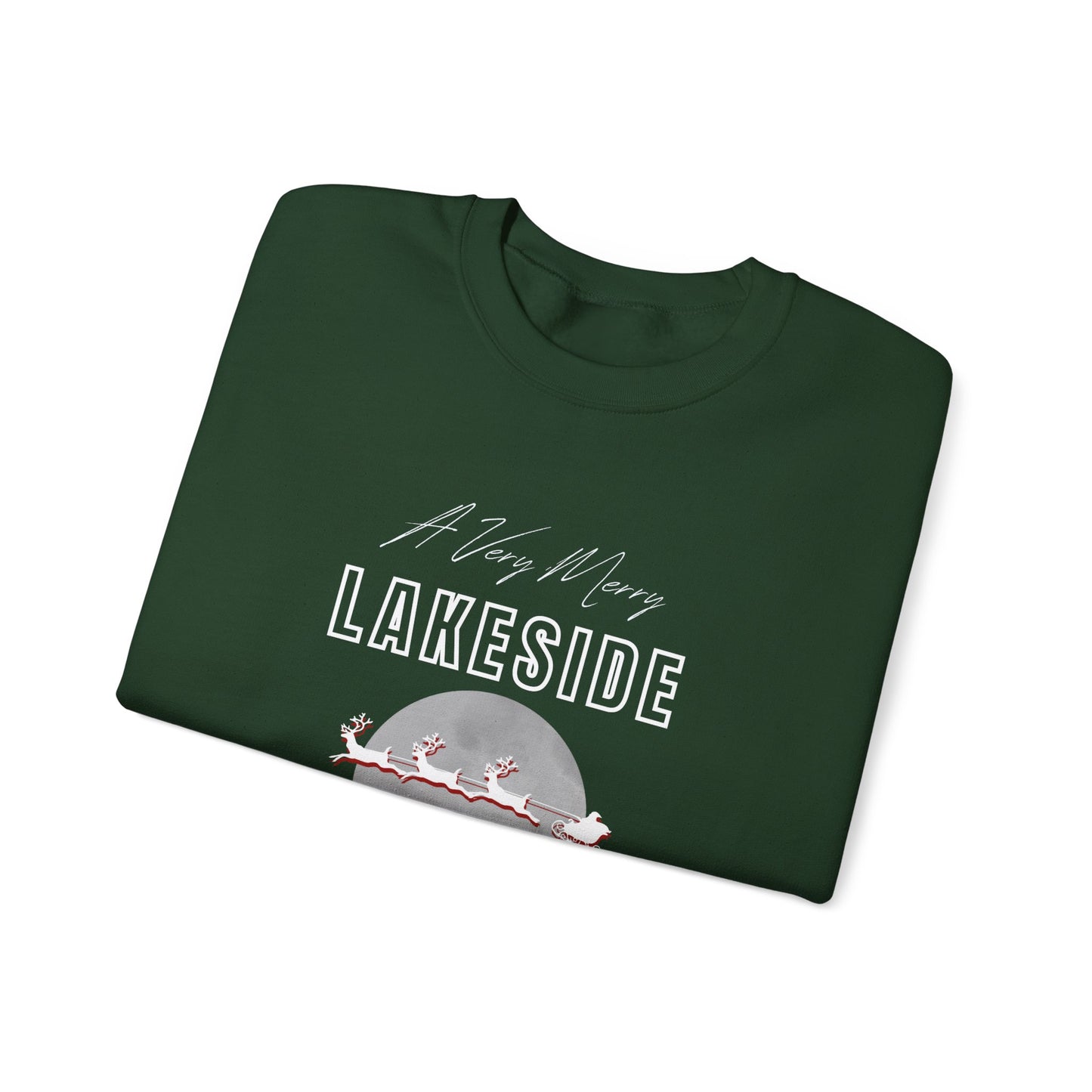 "A Very Merry Lakeside Christmas" Heavy Blend™ Crewneck Sweatshirt