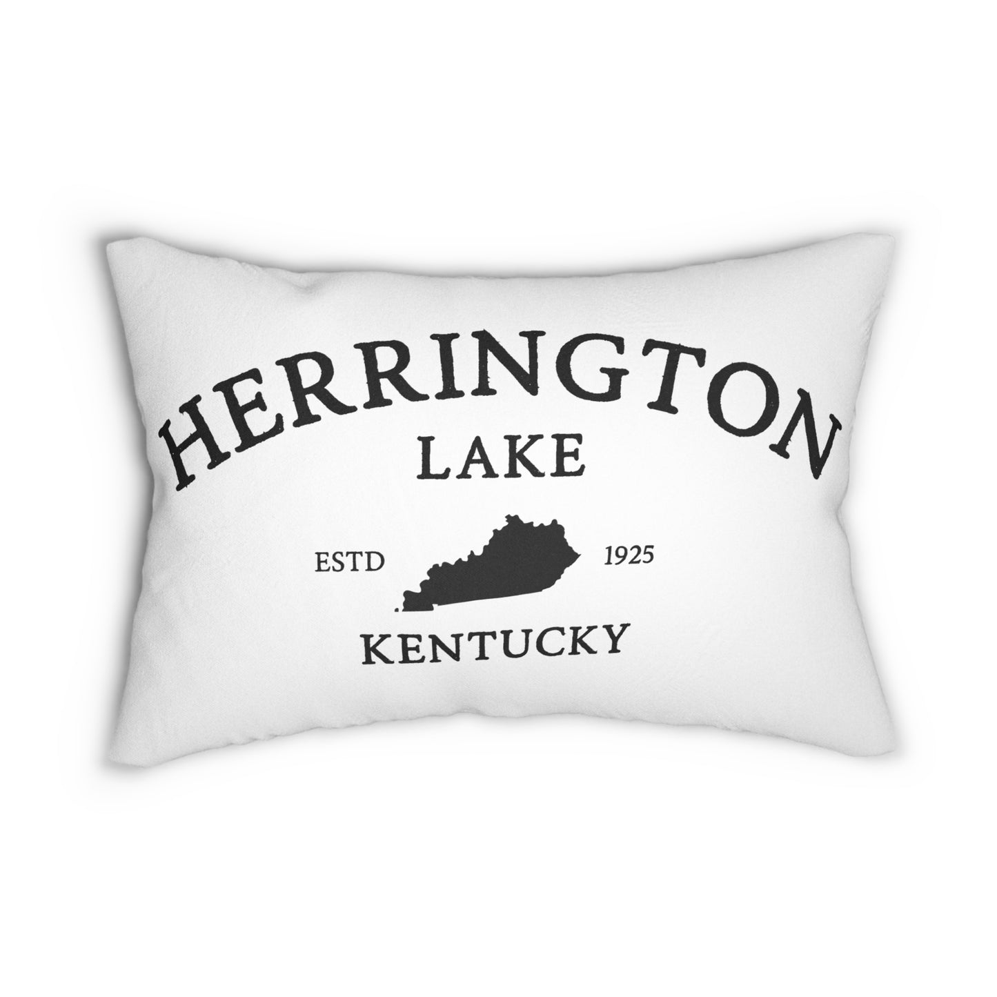 "Simply Herrington" Lumbar Pillow (White)